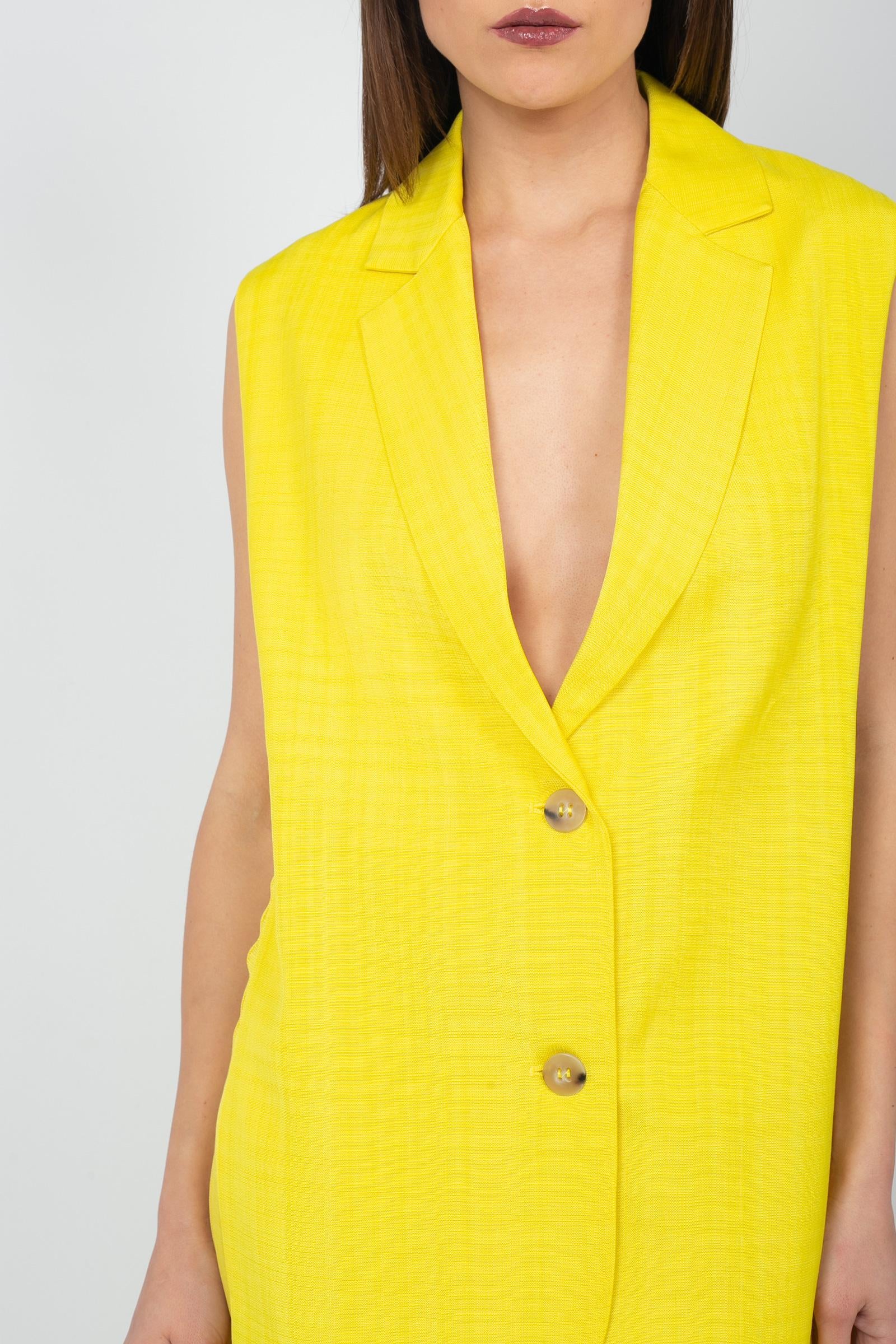 gilet con aperture laterali M1D0109 NEON SOLOTRE 
