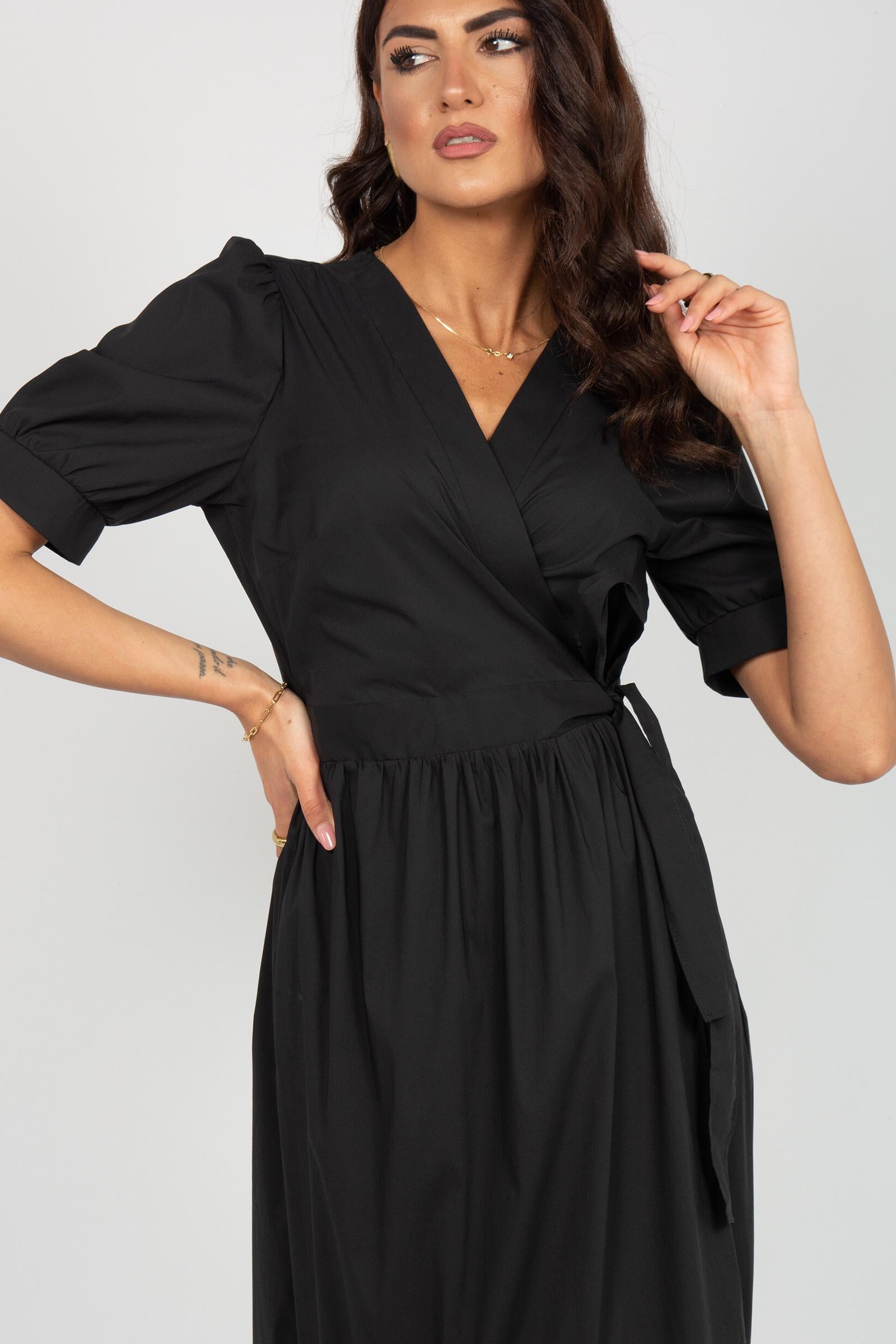 abito incrocio in misto cotone 7709R105018N 33 DIANA GALLESI 