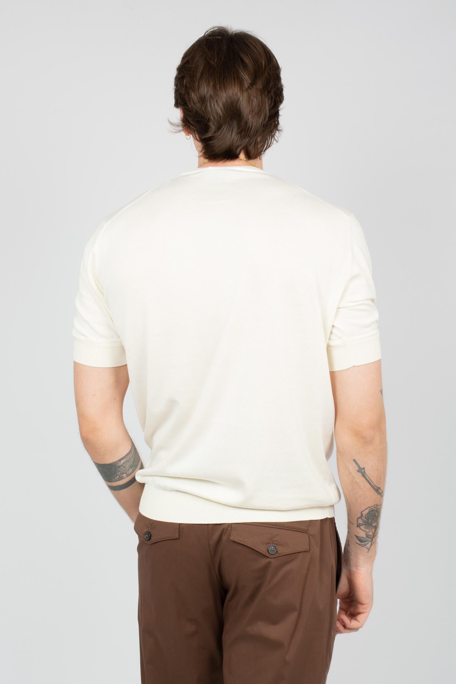 t-shirt in filo di cotone TL4SGM100NTS 60MGU0015 PT TORINO 