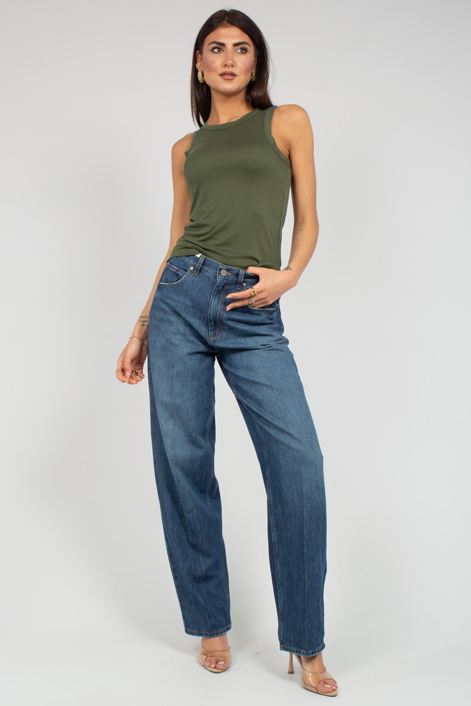 jeans in cotone 'megan fit' C1VPMGZ0 CA5620MN28 PT TORINO DENIM 