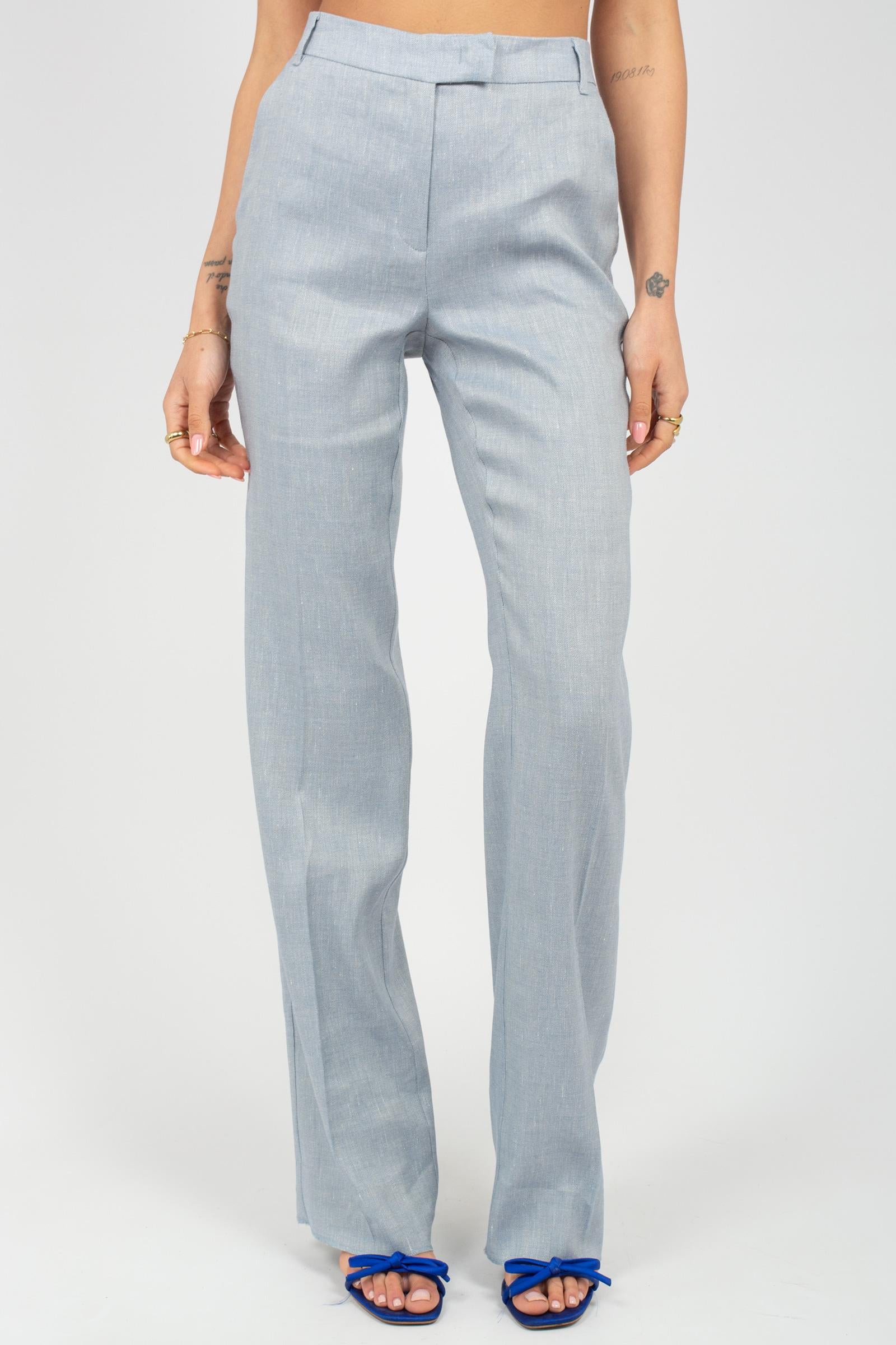 pantalone in misto lino e viscosa 'tartina' TARTINA 003 MARELLA 