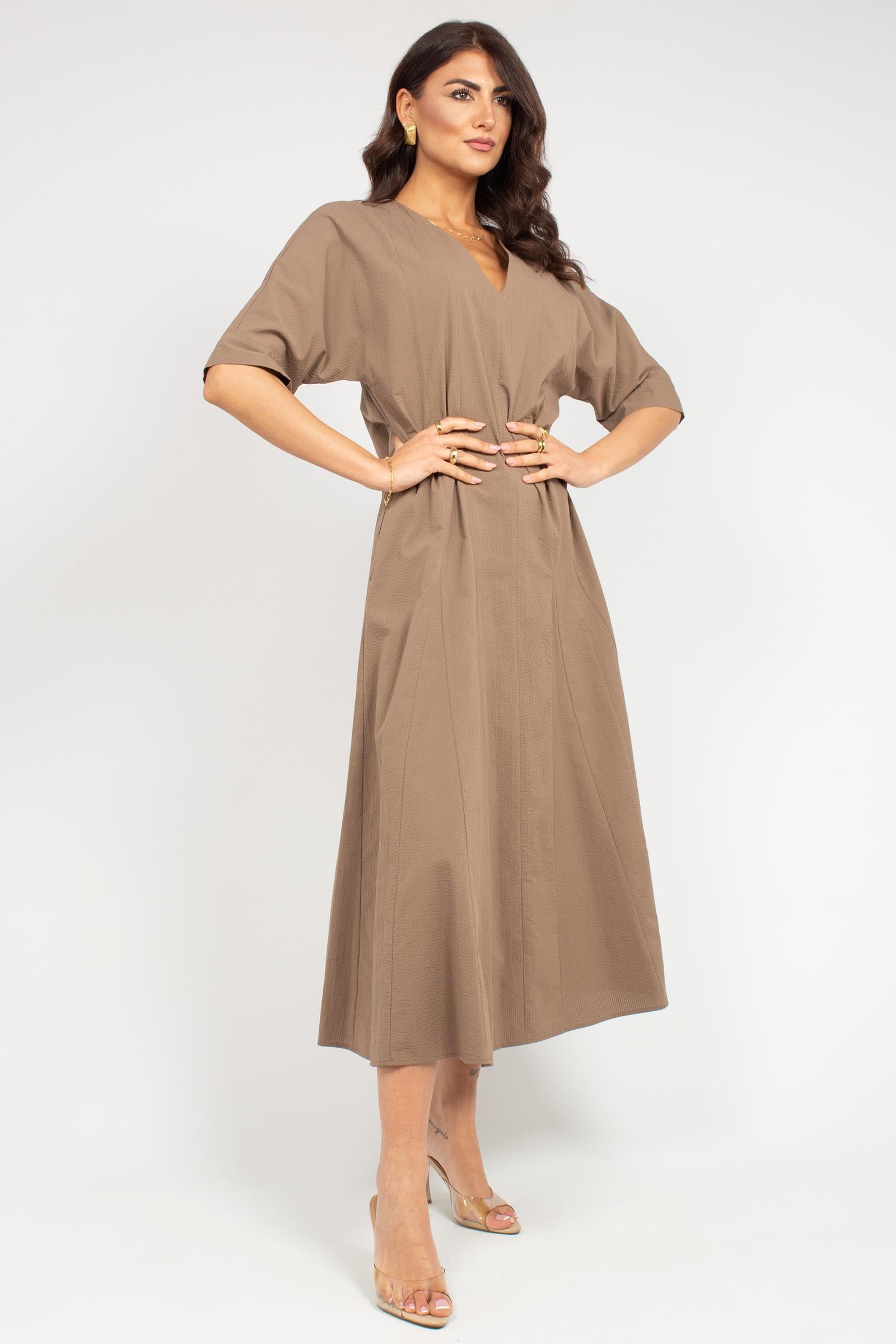 Abito in cotone seersucker 'panino' 2616221028600 003 MM - MAX MARA 