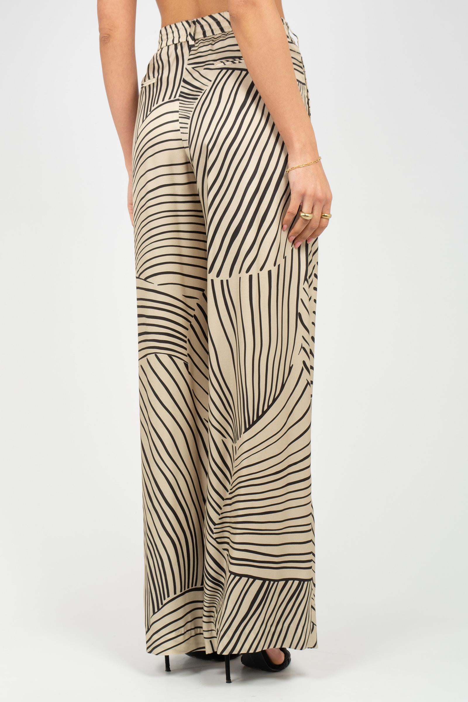 pantalone in viscosa stampata 'lorenza' CDVSLRZ00STD ER250030 PT TORINO 