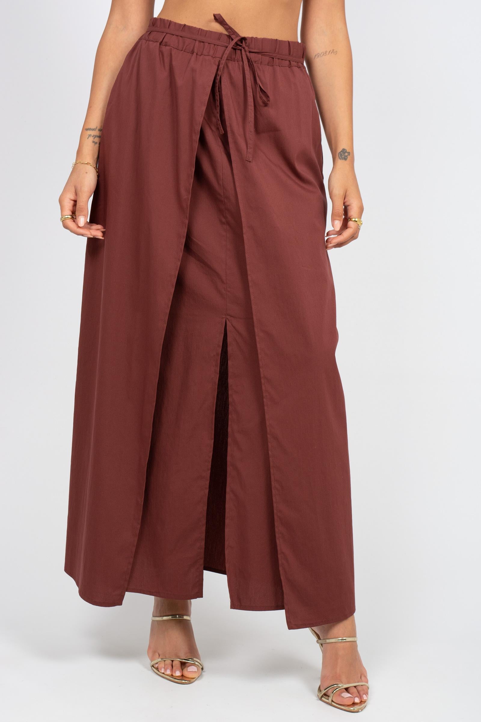 gonna in misto cotone stretch SS2252128 217 ANNA SERAVALLI 