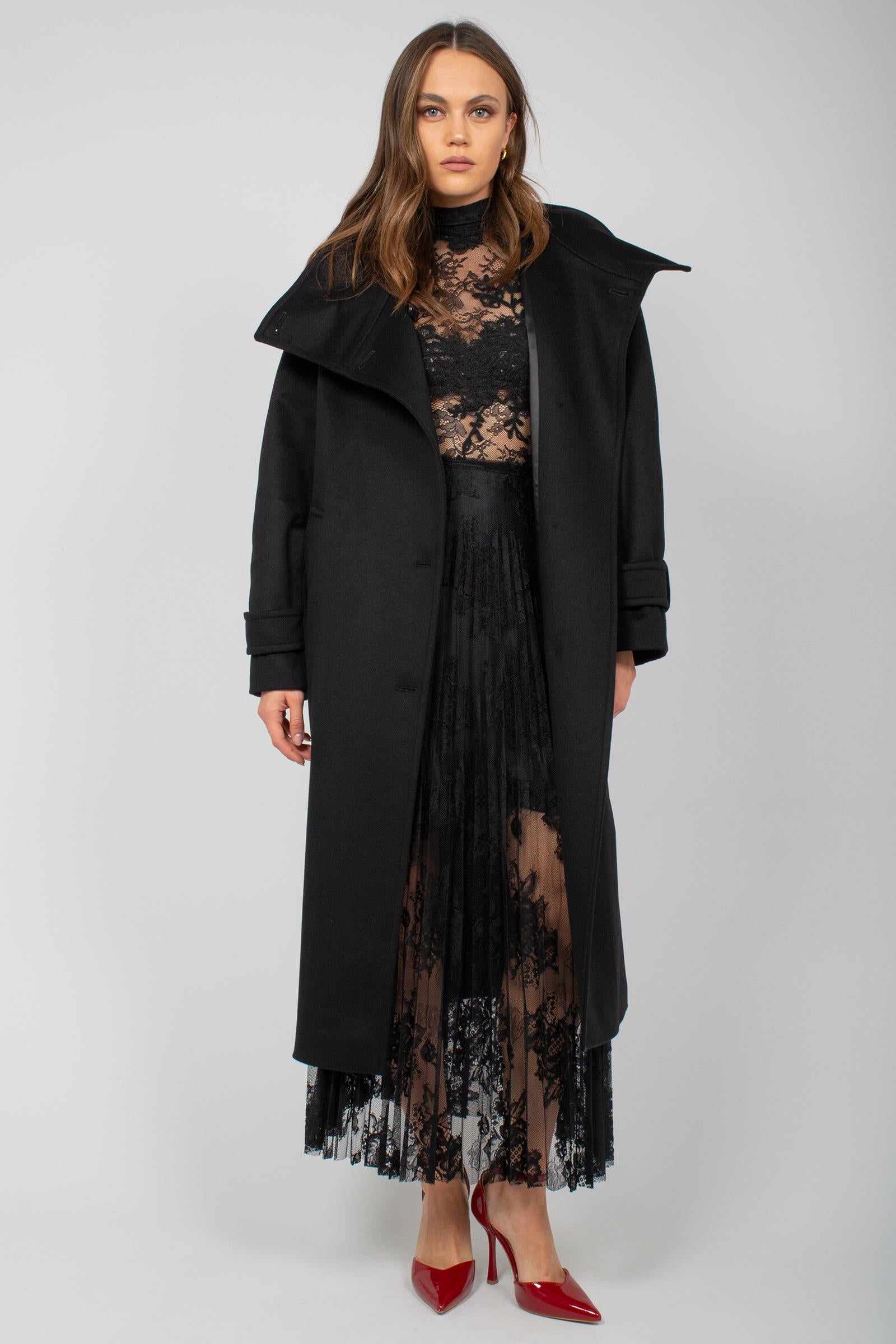 cappotto collo alto in panno di lana 4600265307 9224 TARDIA 