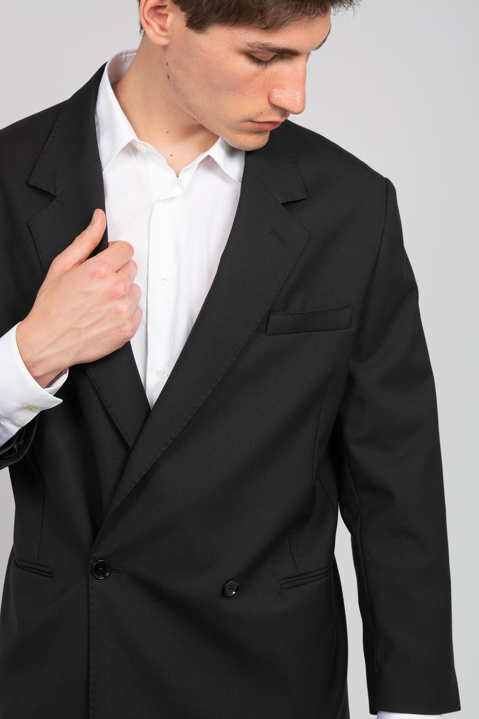 giacca oversize in misto lana 'dorian' DORIANSMPS26 NERO BE ABLE 