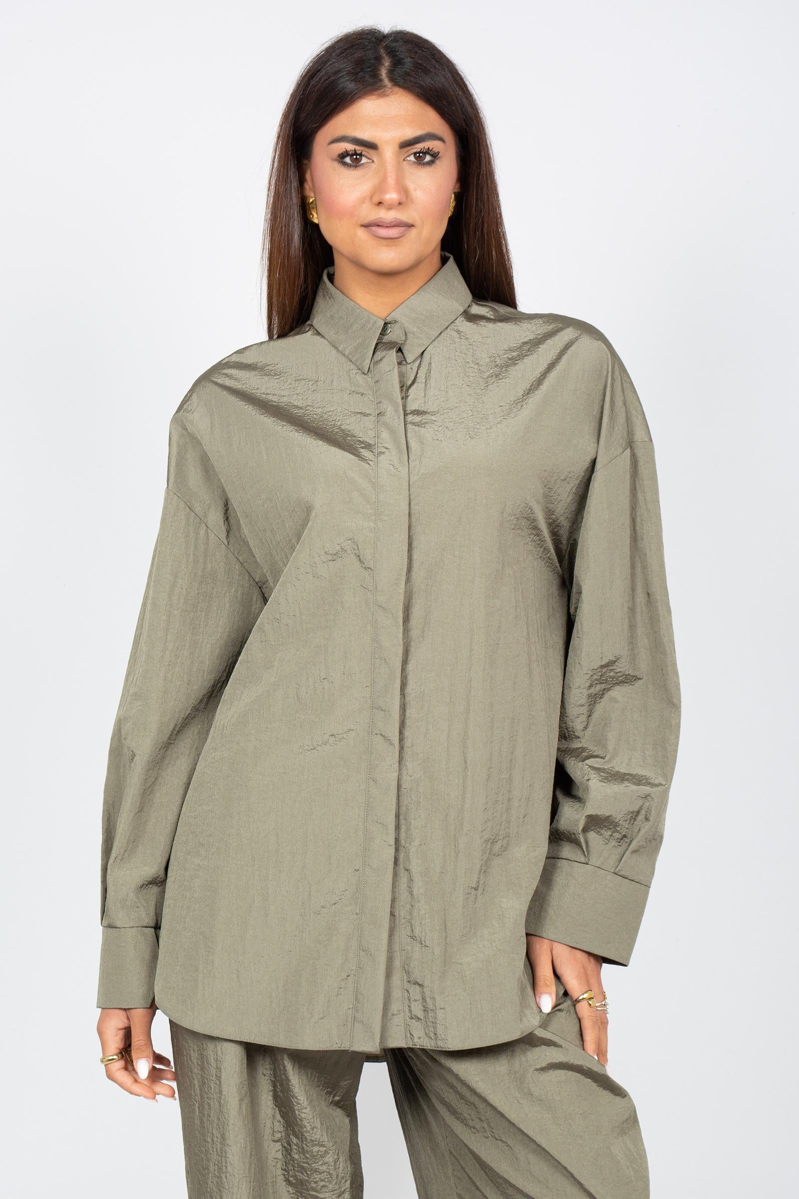 camicia in nylon 'platani' 2616191027600 001 MM - MAX MARA 
