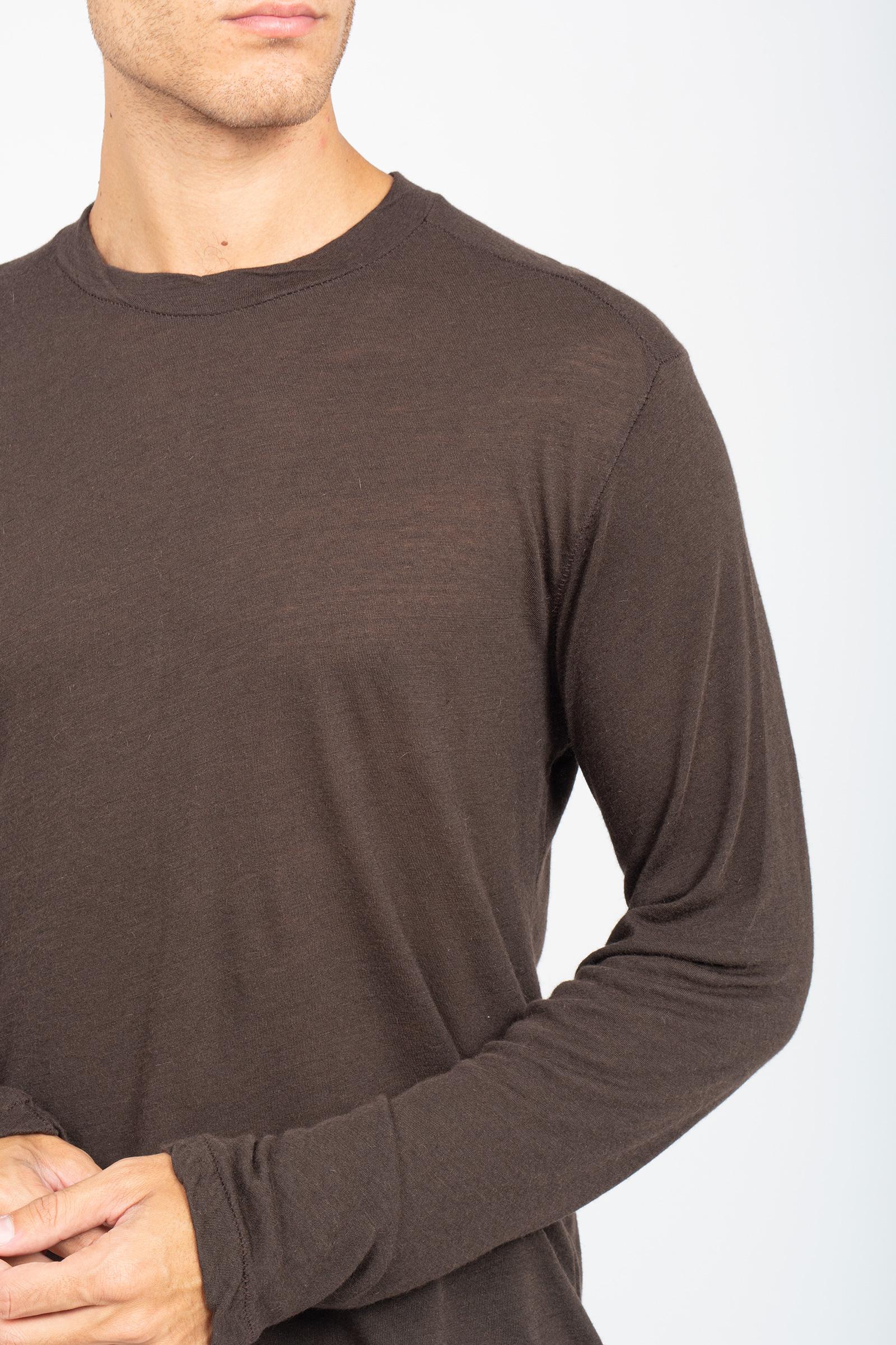 t-shirt manica lunga in misto lana AI25AFU70 24 ATOMO FACTORY 