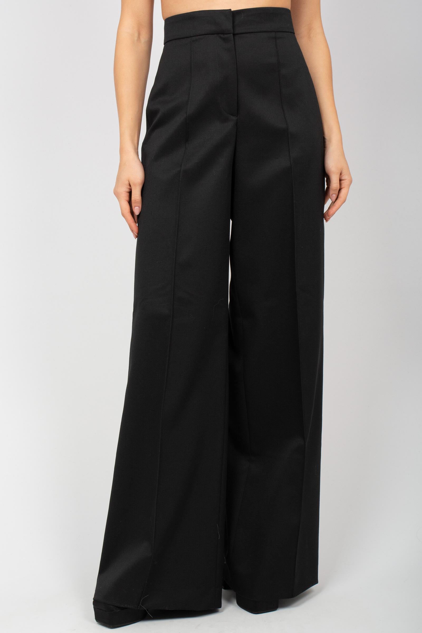 pantalone ampio in gabardine di lana 'beatrice' CDVSBEZ00STD SD740990 PT TORINO 