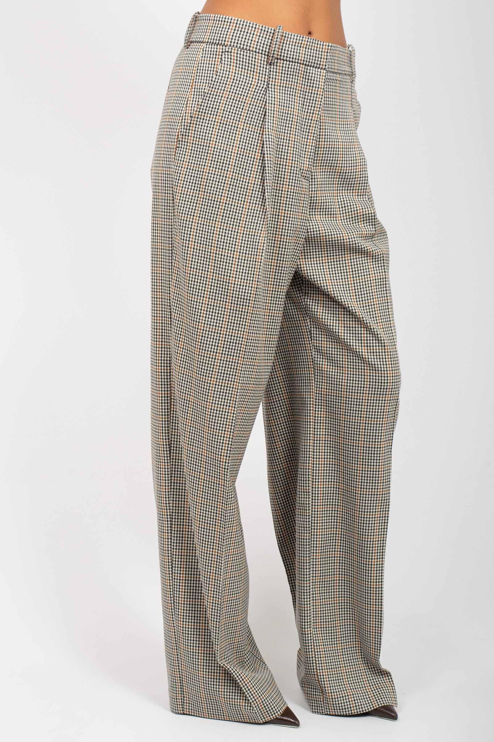 pantalone con pince in misto viscosa P1P01 0703ARA23 JACQUEUR 