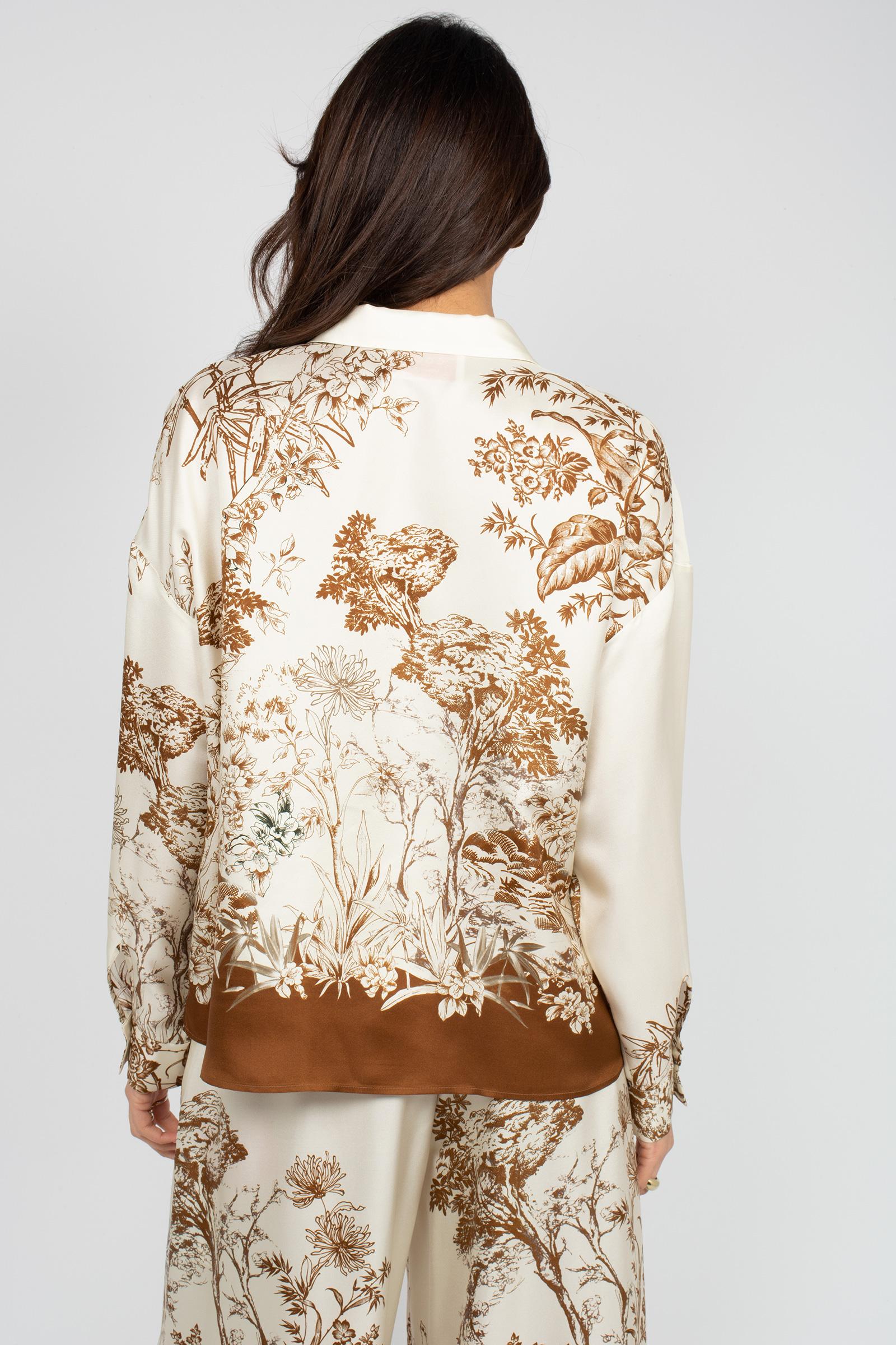 camicia in seta stampata 26SMCC34326SSE231 68303 MAISON COGO 