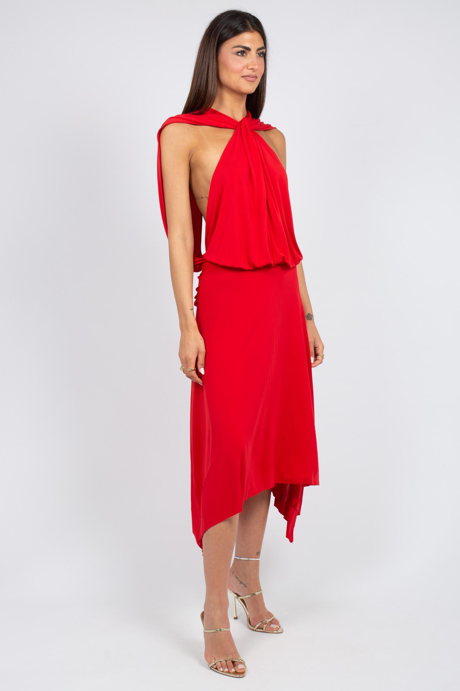 abito in jersey di viscosa 'pamela' S6SQ17 D10 SEMICOUTURE 