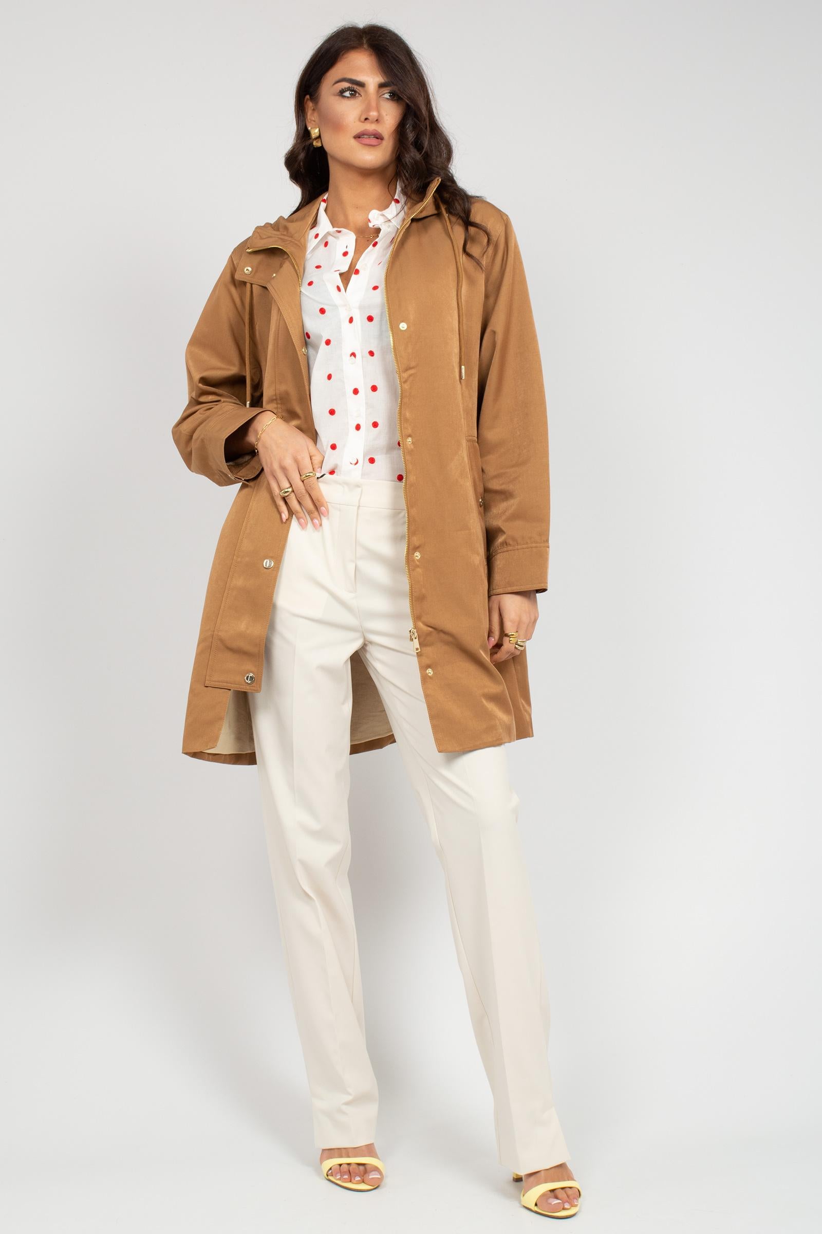 giacca impermeabile in misto cotone R700R002363N 12 DIANA GALLESI 
