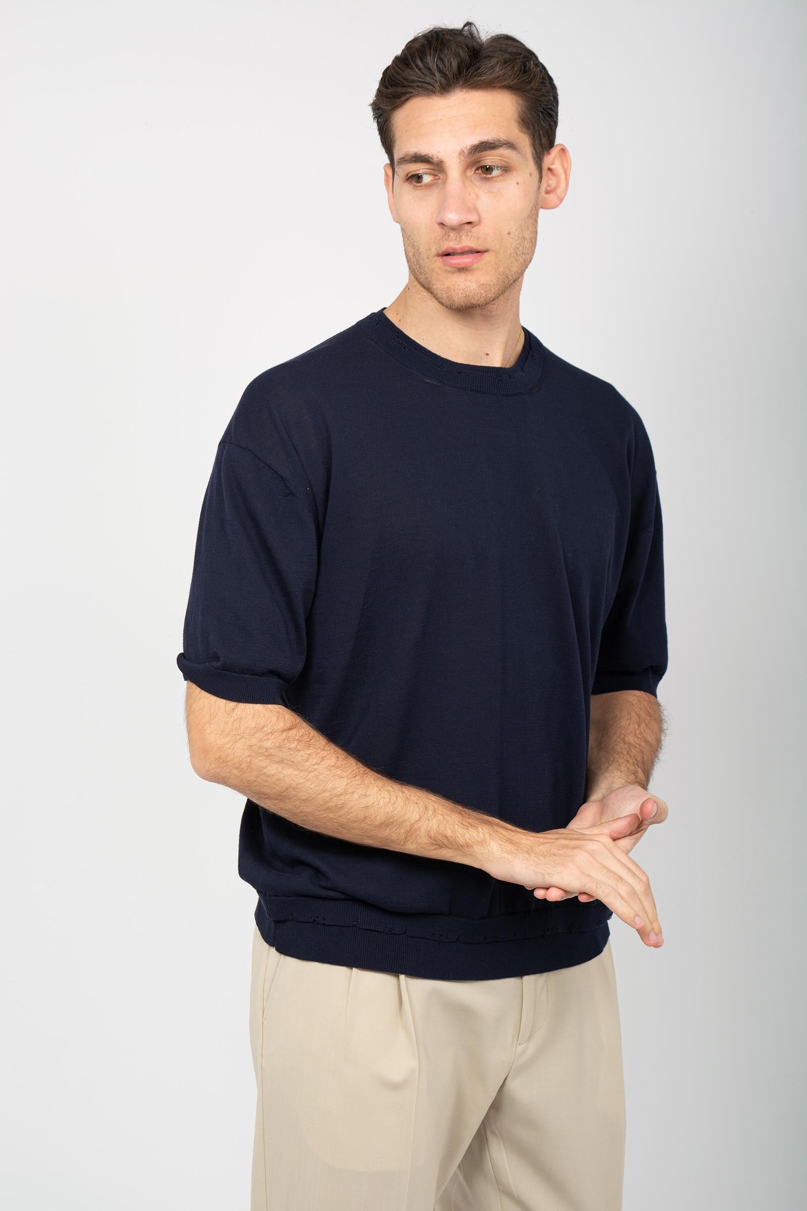 t-shirt in filo di cotone AFU11 07D ATOMO FACTORY 
