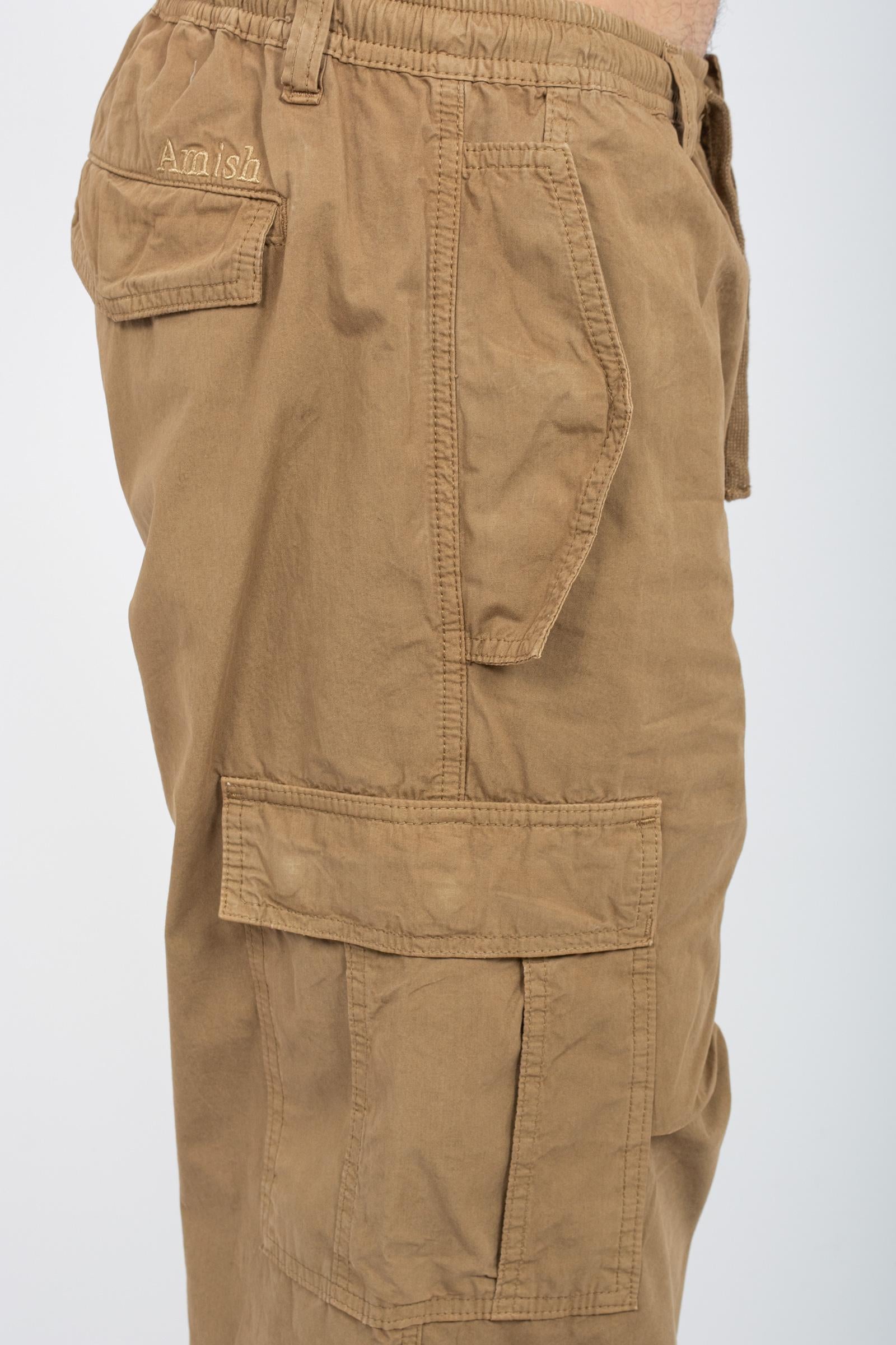pantalone cargo in cotone washed 'para' AMU123CK820569 C0383 AMISH 