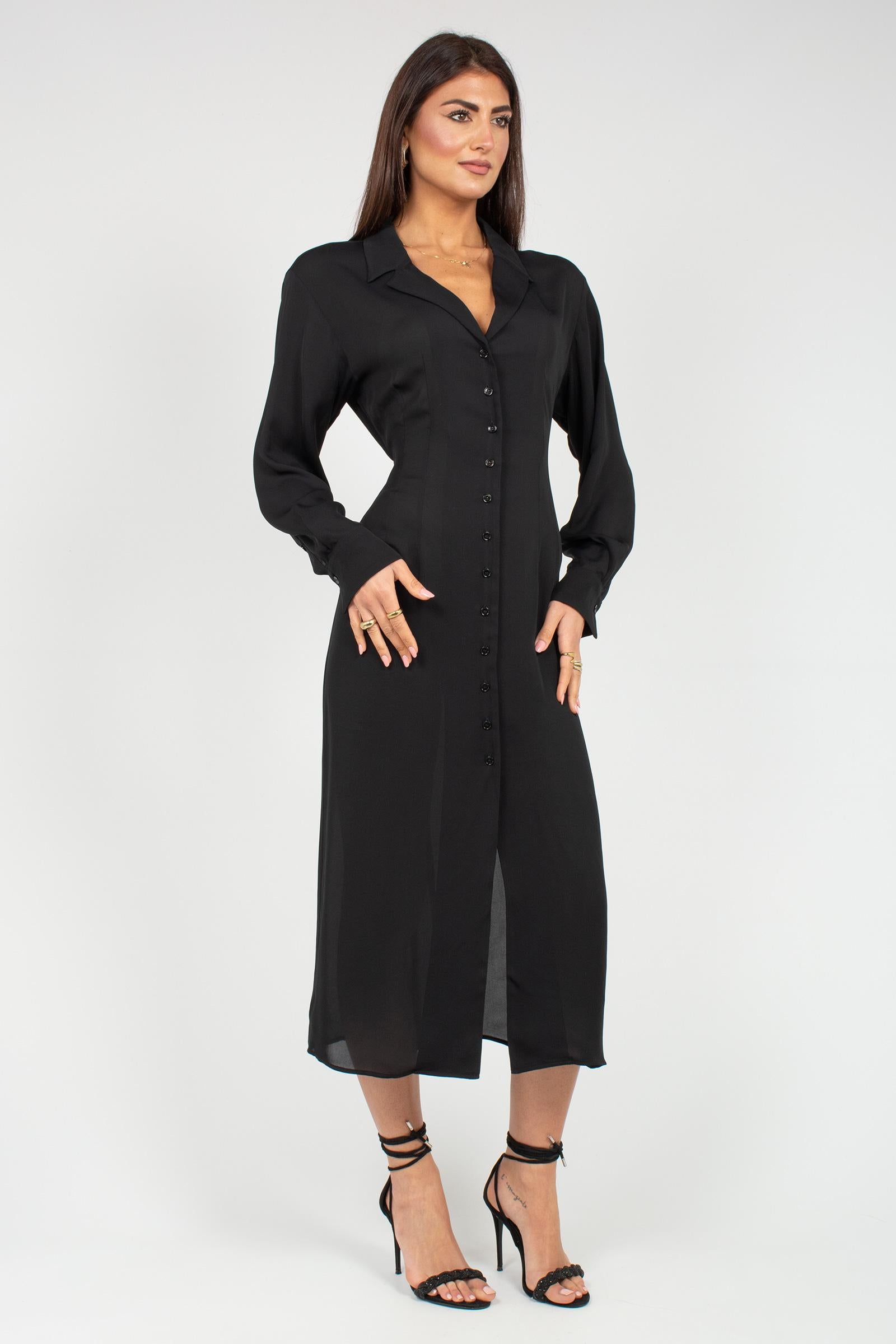 abito chemise in viscosa 'tiglio' TIGLIO 002 MARELLA 