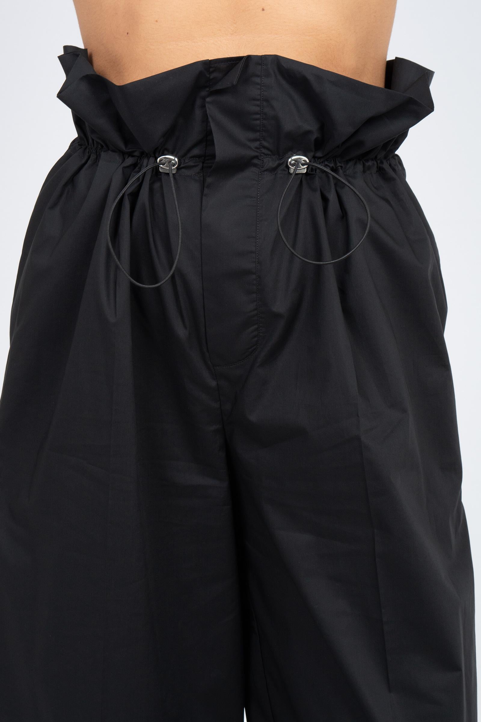 pantalone in cotone con coulisse 'shirley' P6SJ09 Y69 ERIKA CAVALLINI 