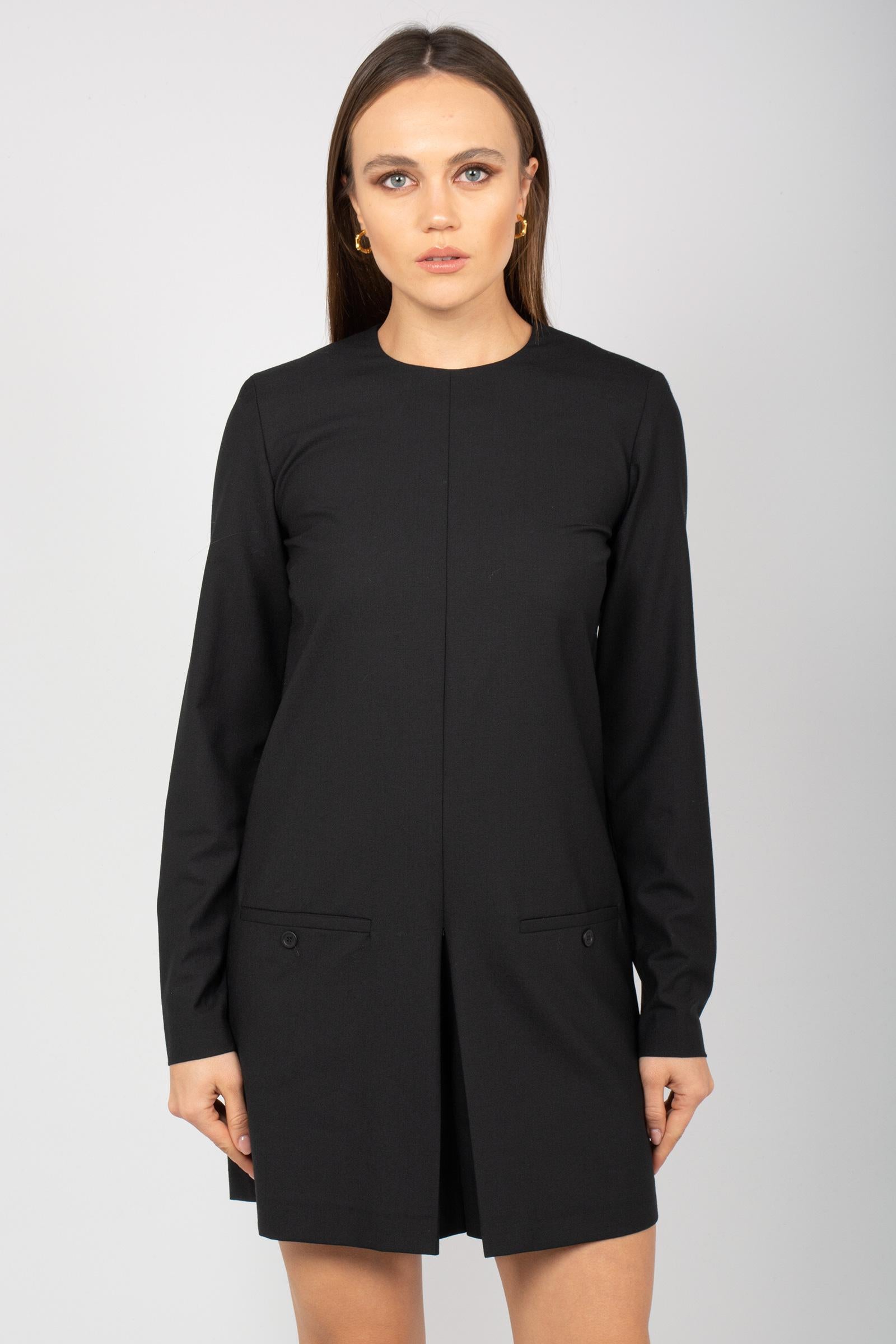 tuta corta in fresco lana 'isa' Y5WI07 Y69 SEMICOUTURE 