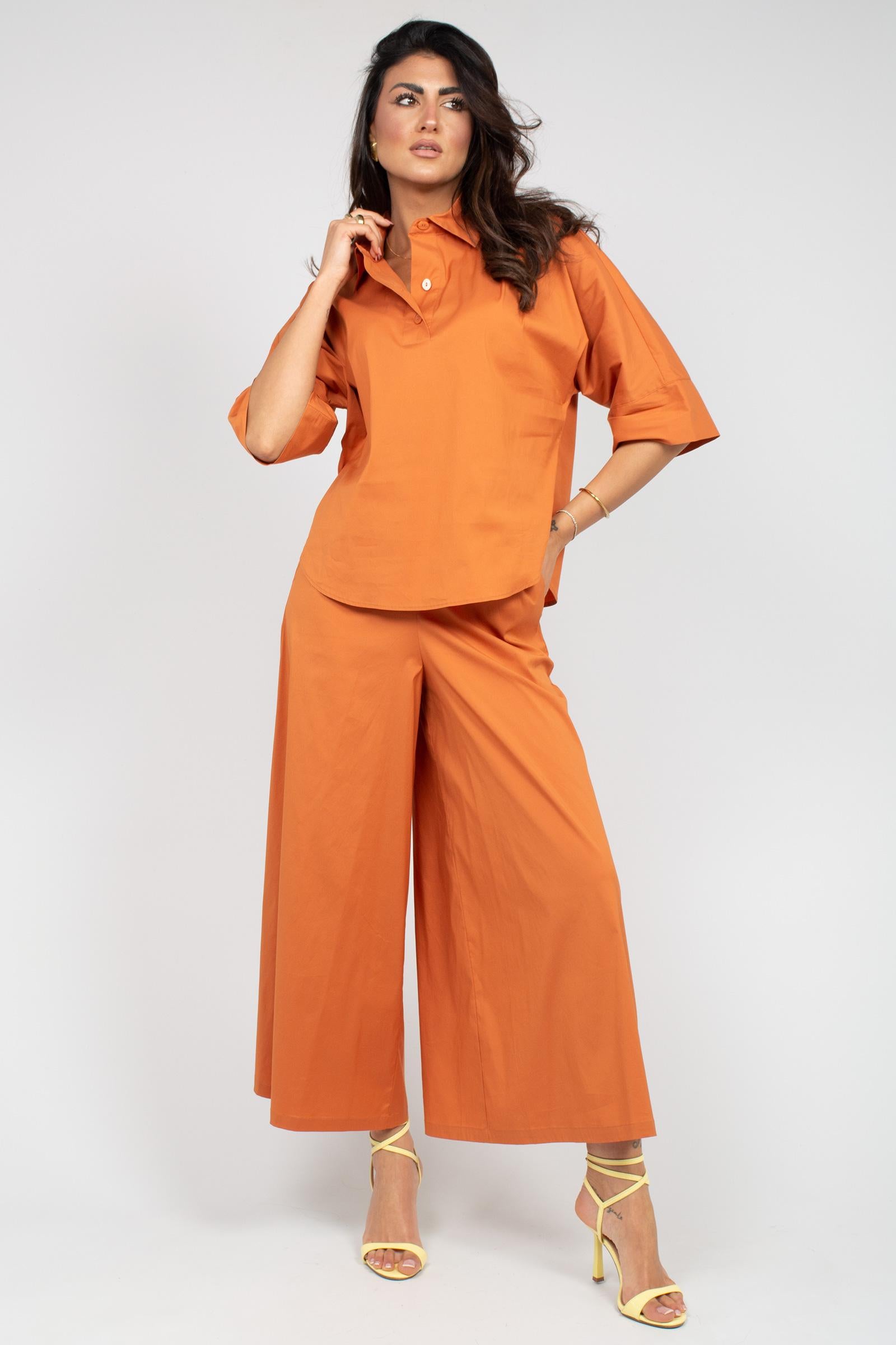 pantalone in misto cotone 261M1252 086 MAIDA MILA 