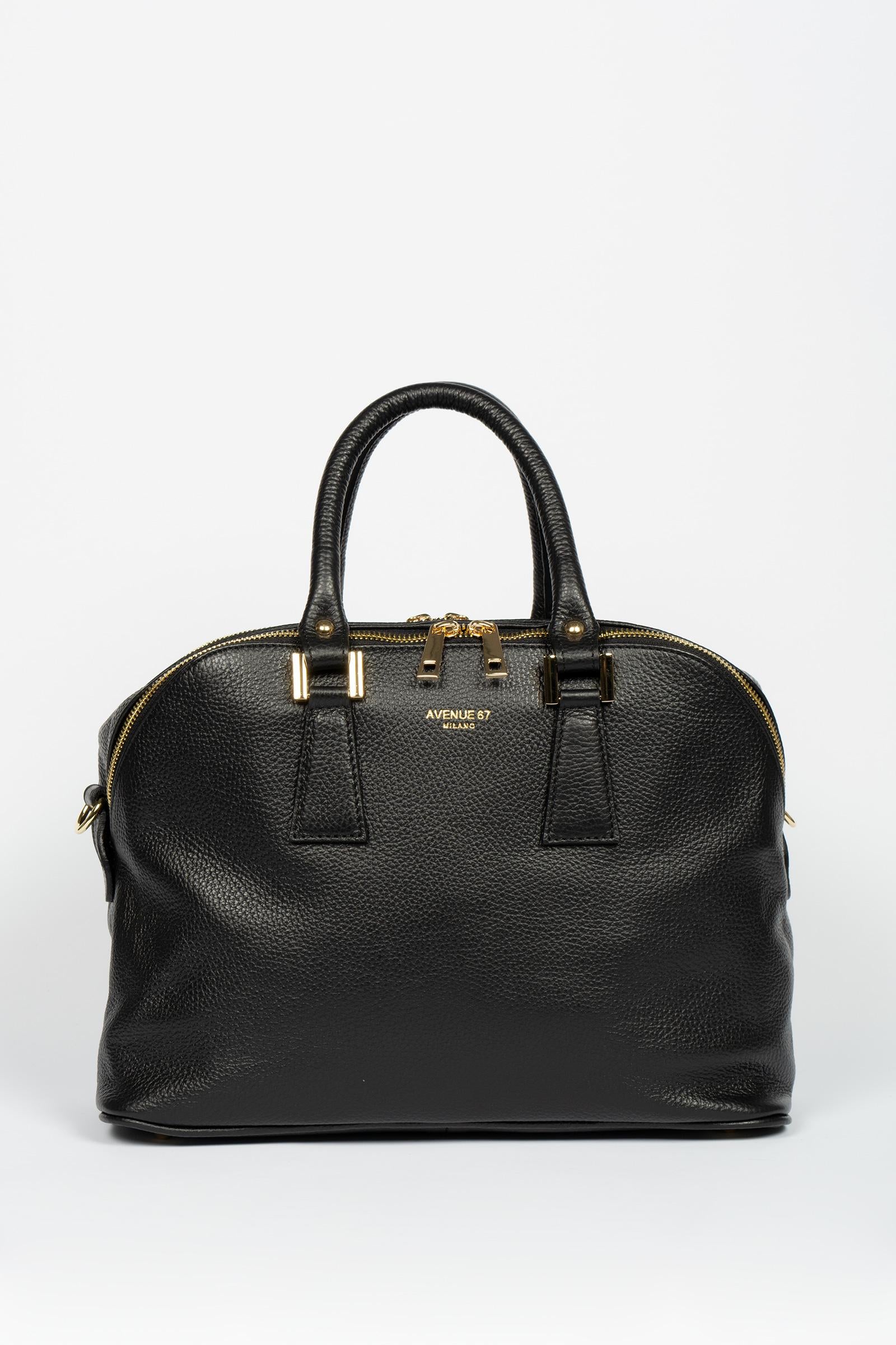 shopper xs in nappa martellata 'fandango' FANDANGOXSDOLLATO NERO AVENUE 67 