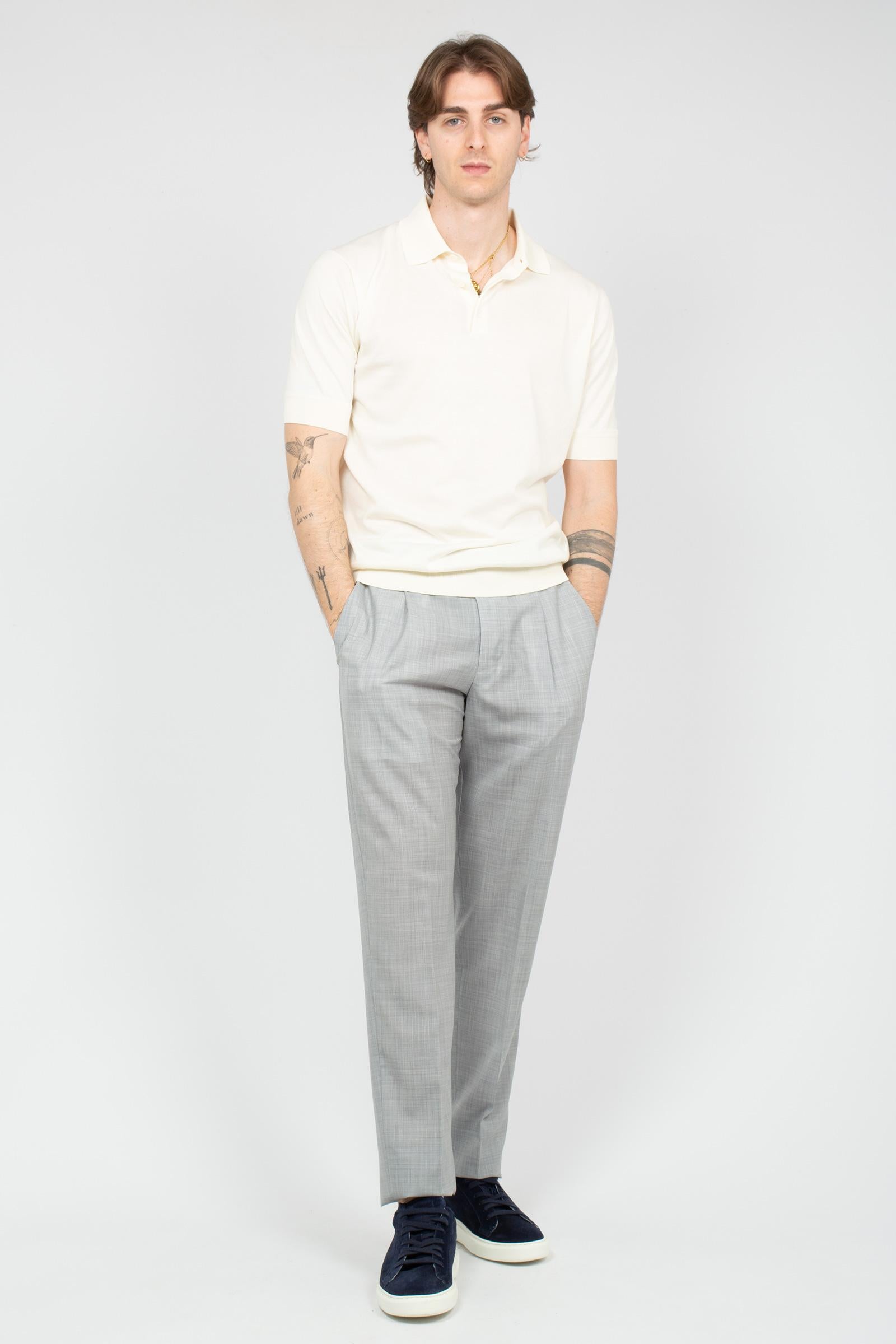 pantalone in lana vergine 'union fit' COZSUFZA0CL1 ZI560200 PT TORINO 