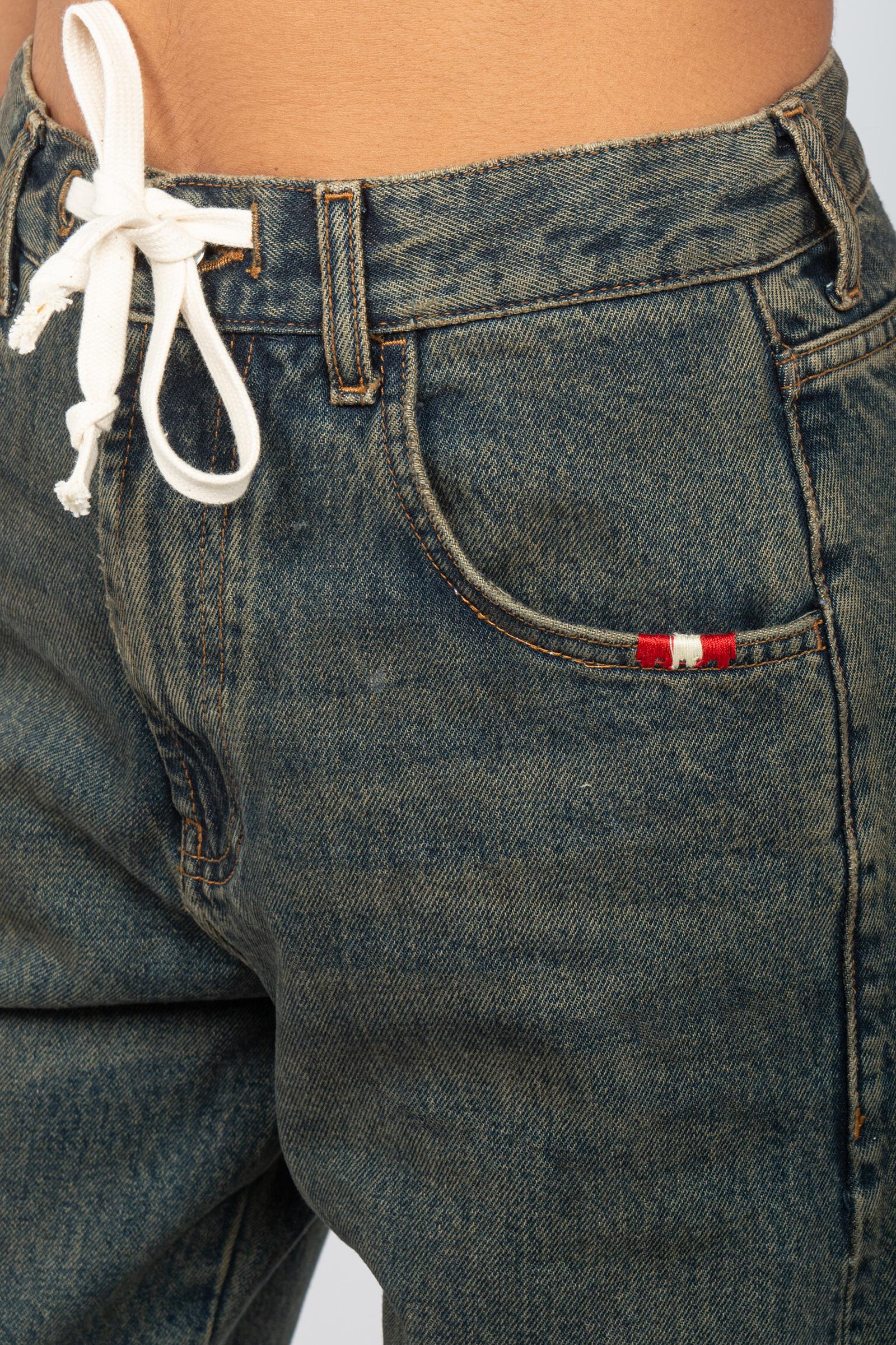 jeans in denim di cotone 'danielle' AMD115D4363008 C0999 AMISH 