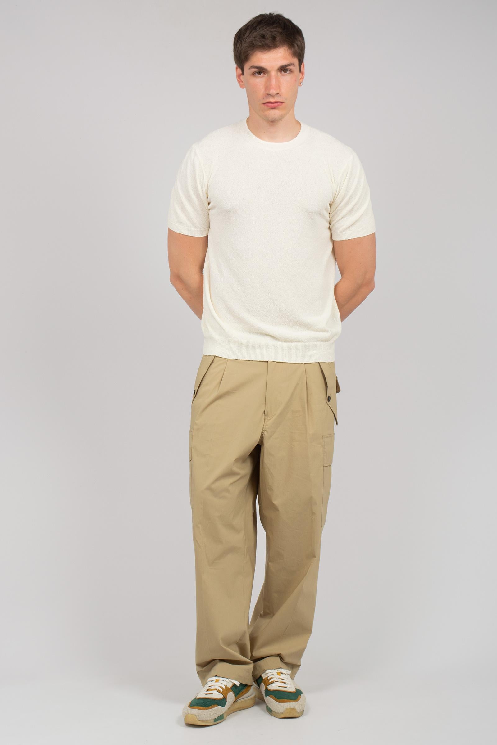 pantalone cargo in misto cotone 'kyoto' KYOTODAS26 BEIGE BE ABLE 