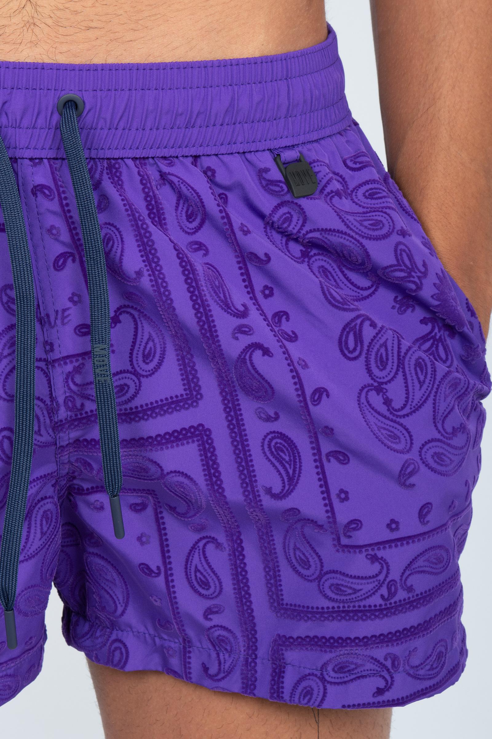 boxer mare floccato bandana 'guadalupa' GUADABANDANA VIOLA MOVE BEACHWARE 