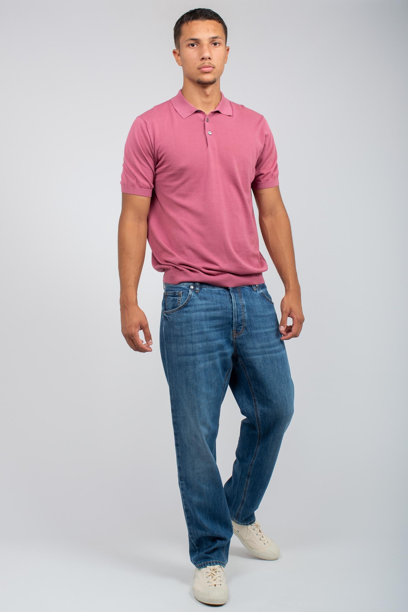 polo in cotone unito D0GN202 349 DRUMOHR 