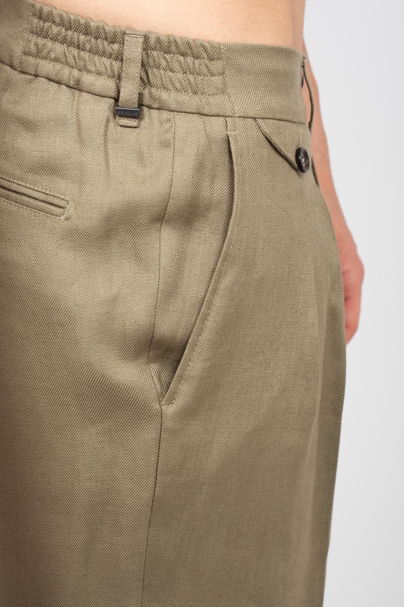 pantalone in lino 'sammy' SAMMYLM85S26 FANGO BE ABLE 