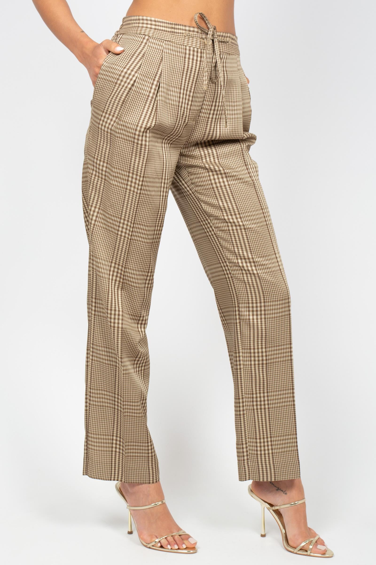 pantalone in p.pe di galles 'silvia' Y6SI66 PDG07 SEMICOUTURE 