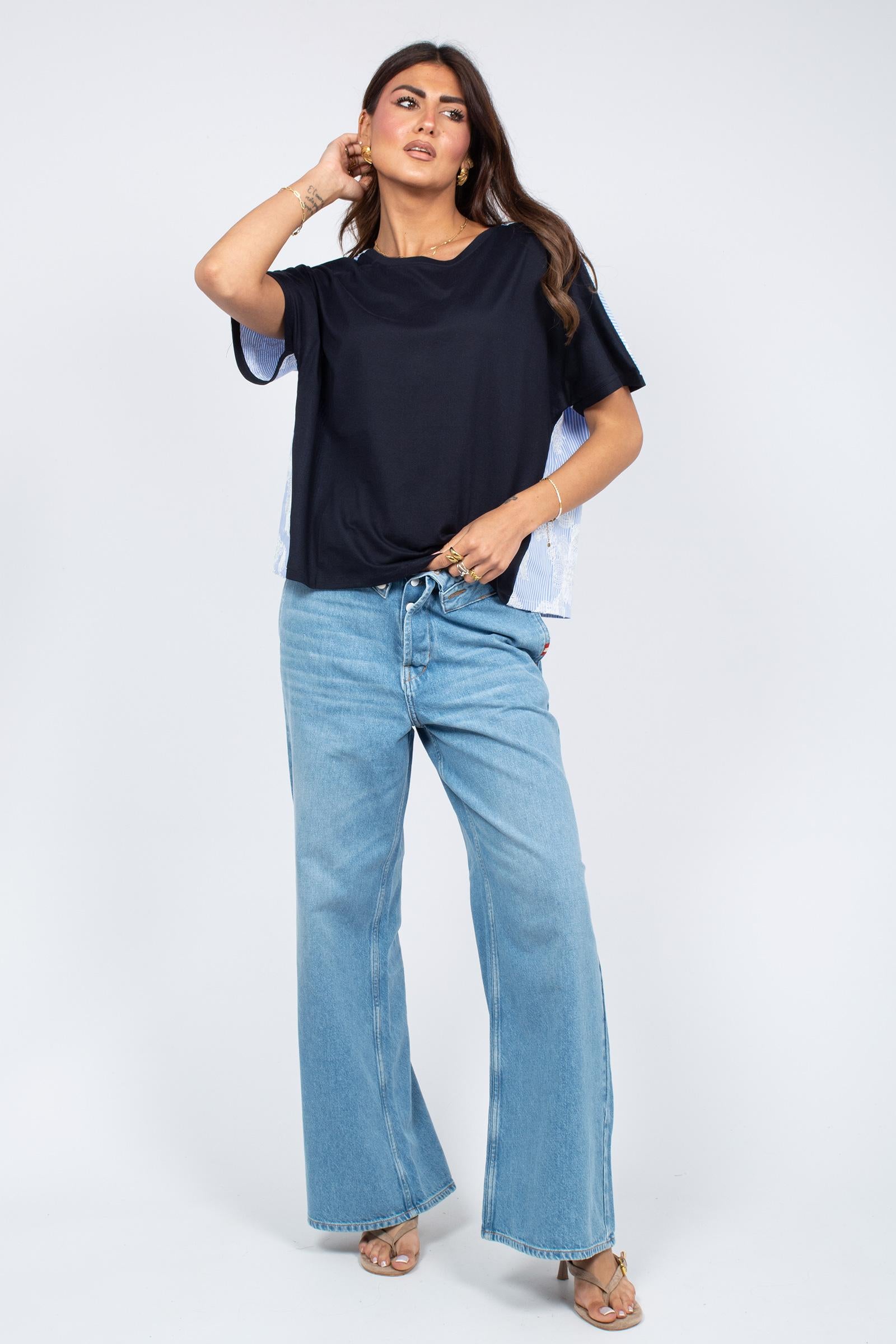 blusa kimono in cotone SS260171464 80 PUROTATTO 