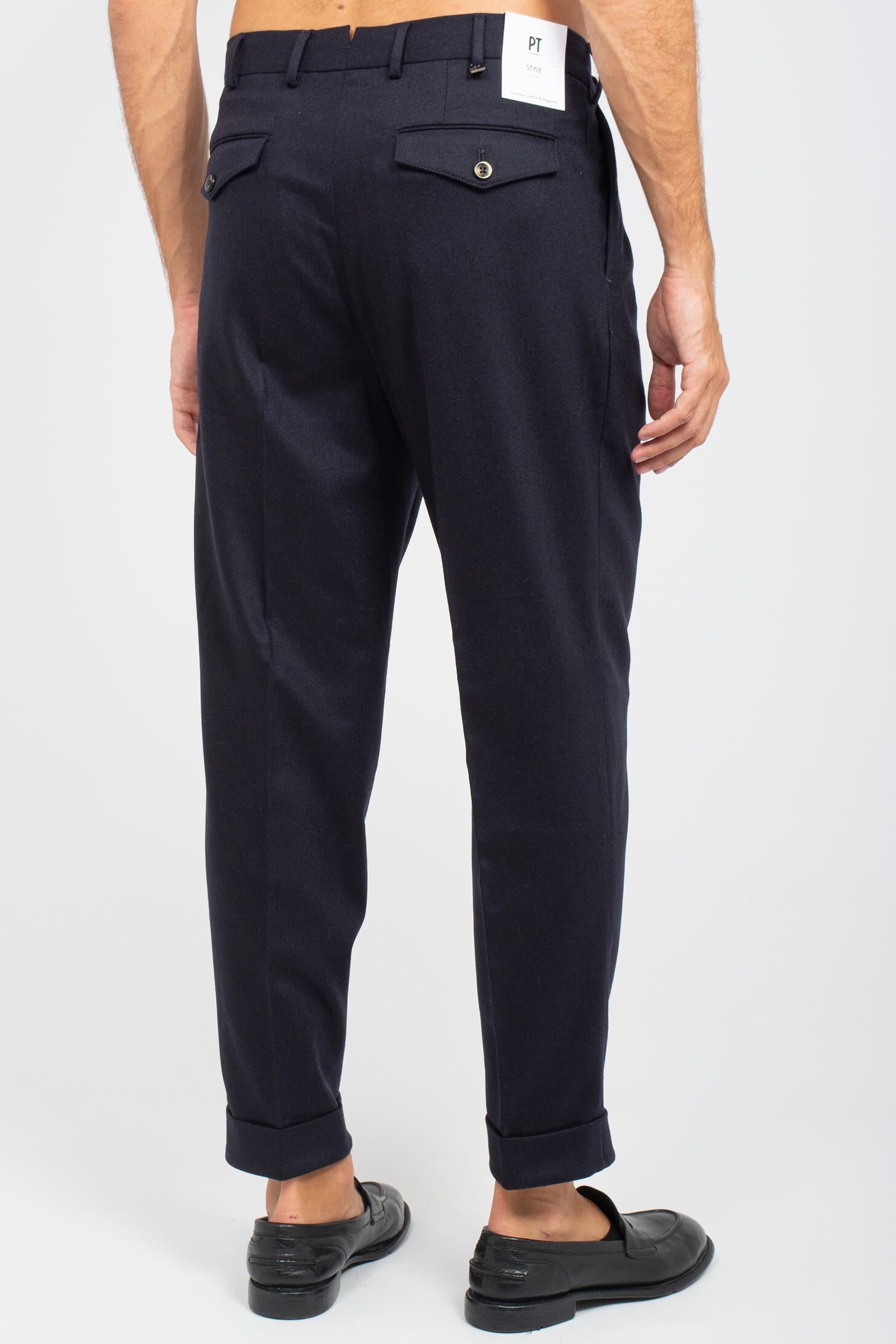pantalone in misto lana 'carrot' COZFCLZB0CL1 TO030360 PT TORINO 