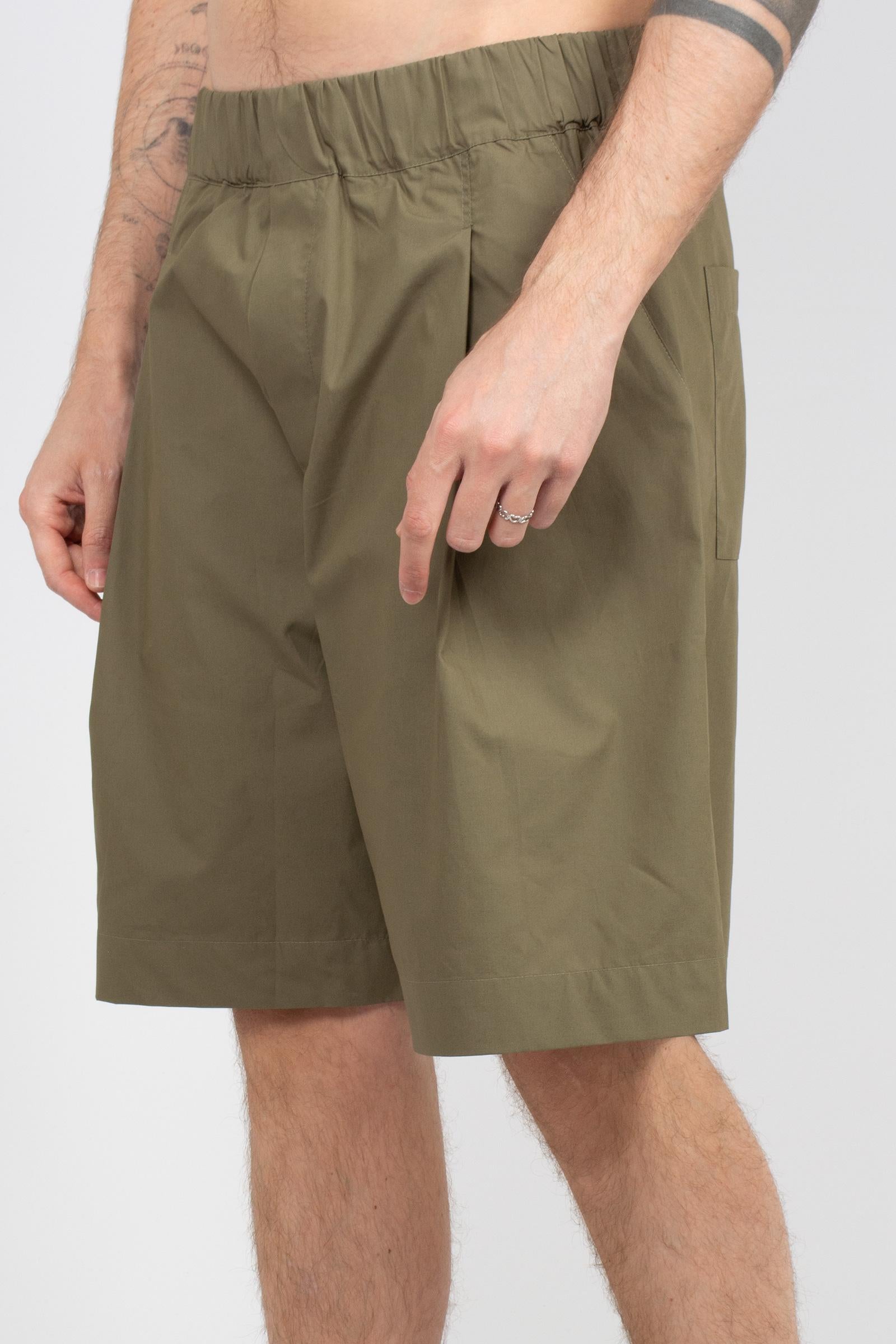 shorts in popeline di cotone S6PKMABE005 084 A PAPER KID 