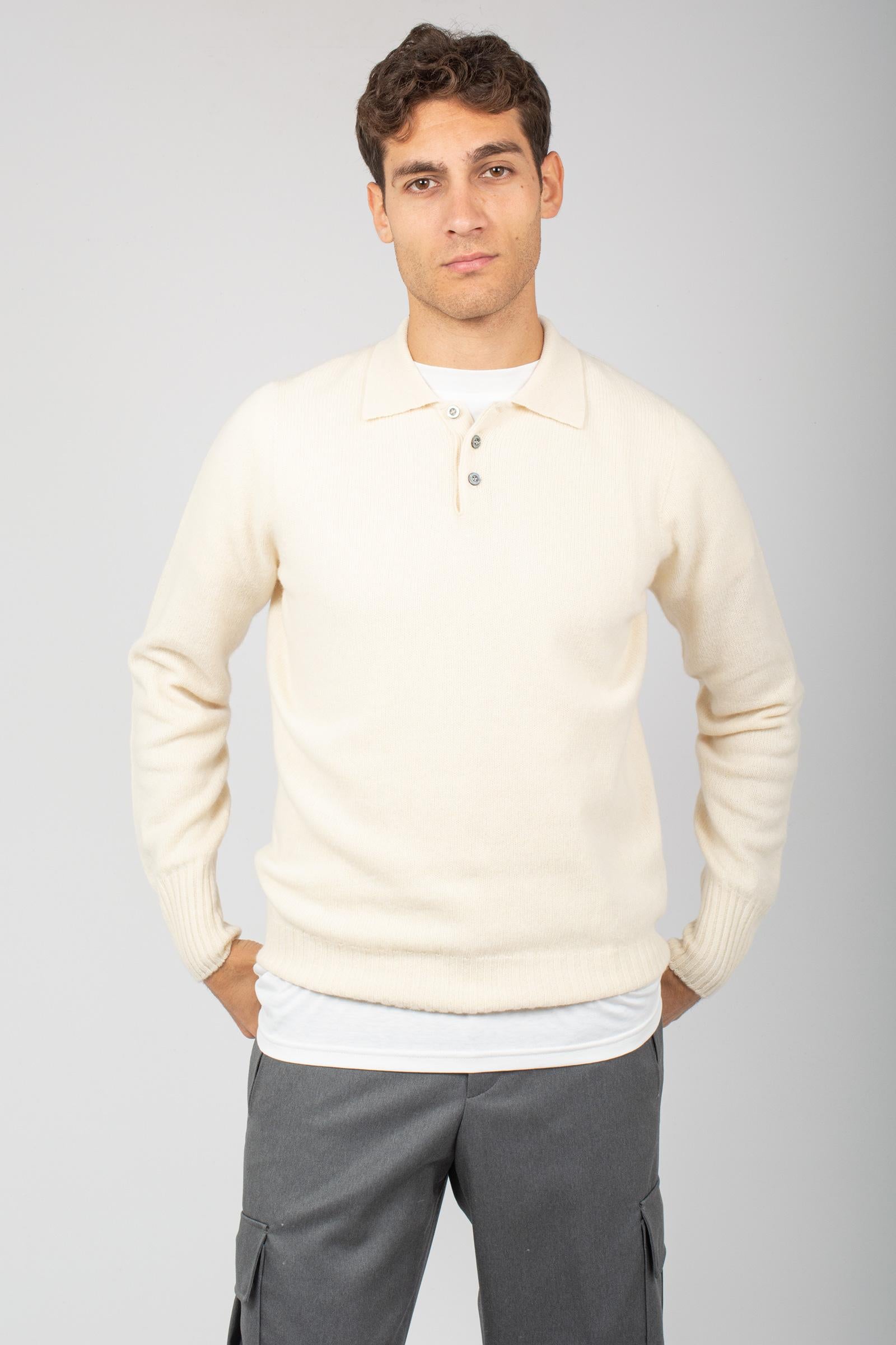 polo rasata in lambswool D4W145L 125 DRUMOHR 