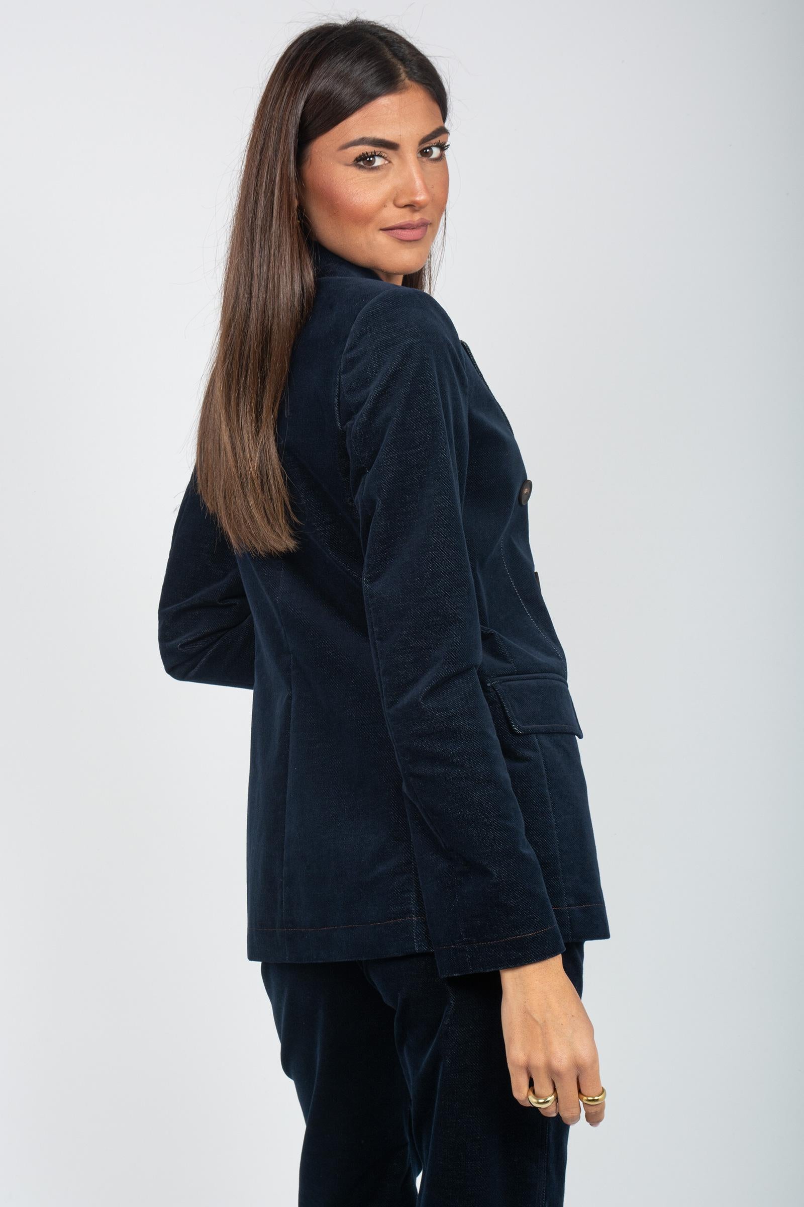 giacca in denim di velluto 61904 22 D.EXTERIOR 