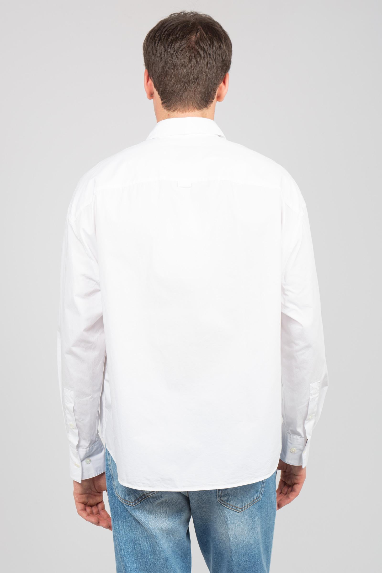 camicia oversize in popeline di cotone 747474 WHITE STUDIO SEIDENSTICKER 