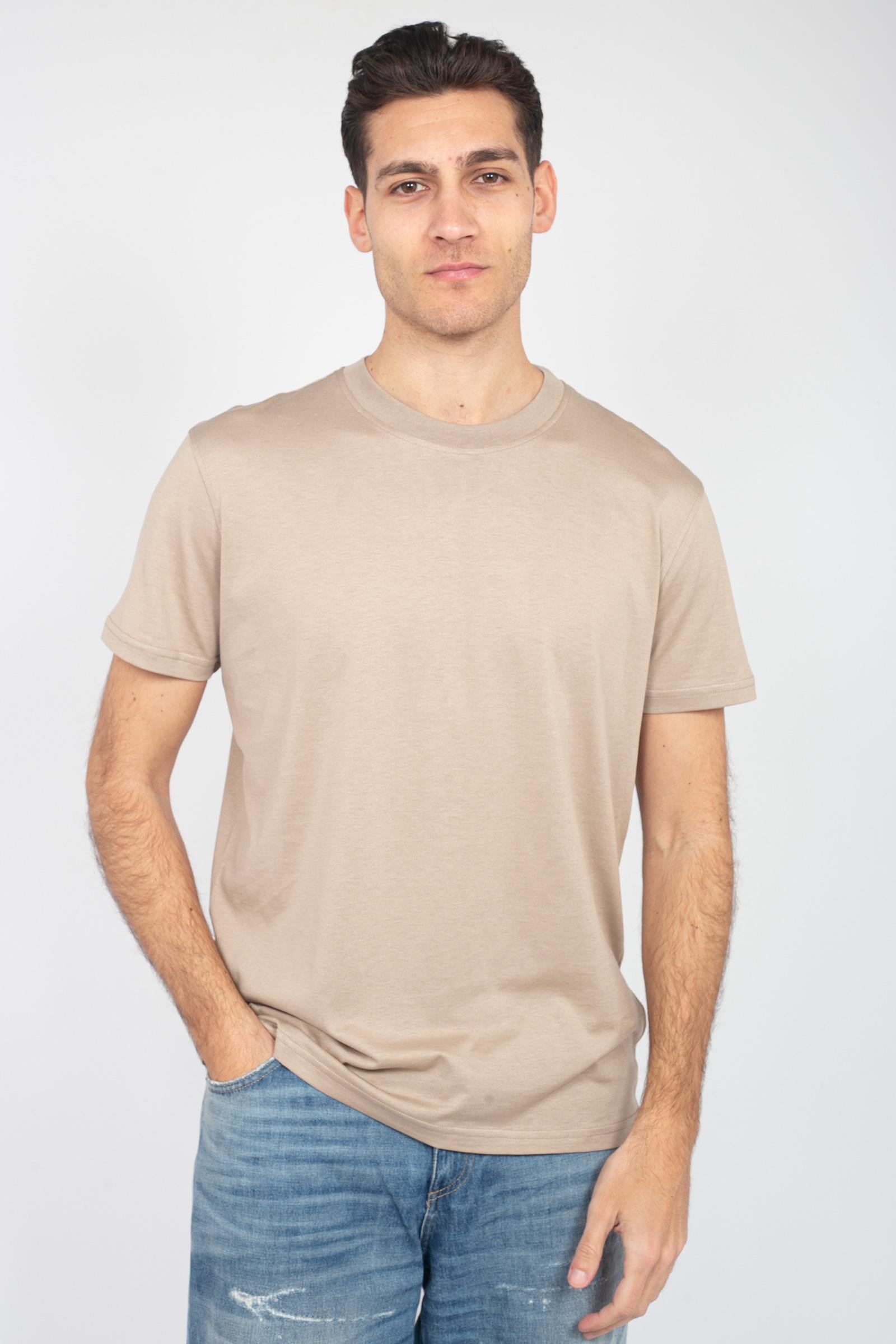 t-shirt in cotone e seta TL5STM050LEL 01CD0050 PT TORINO 