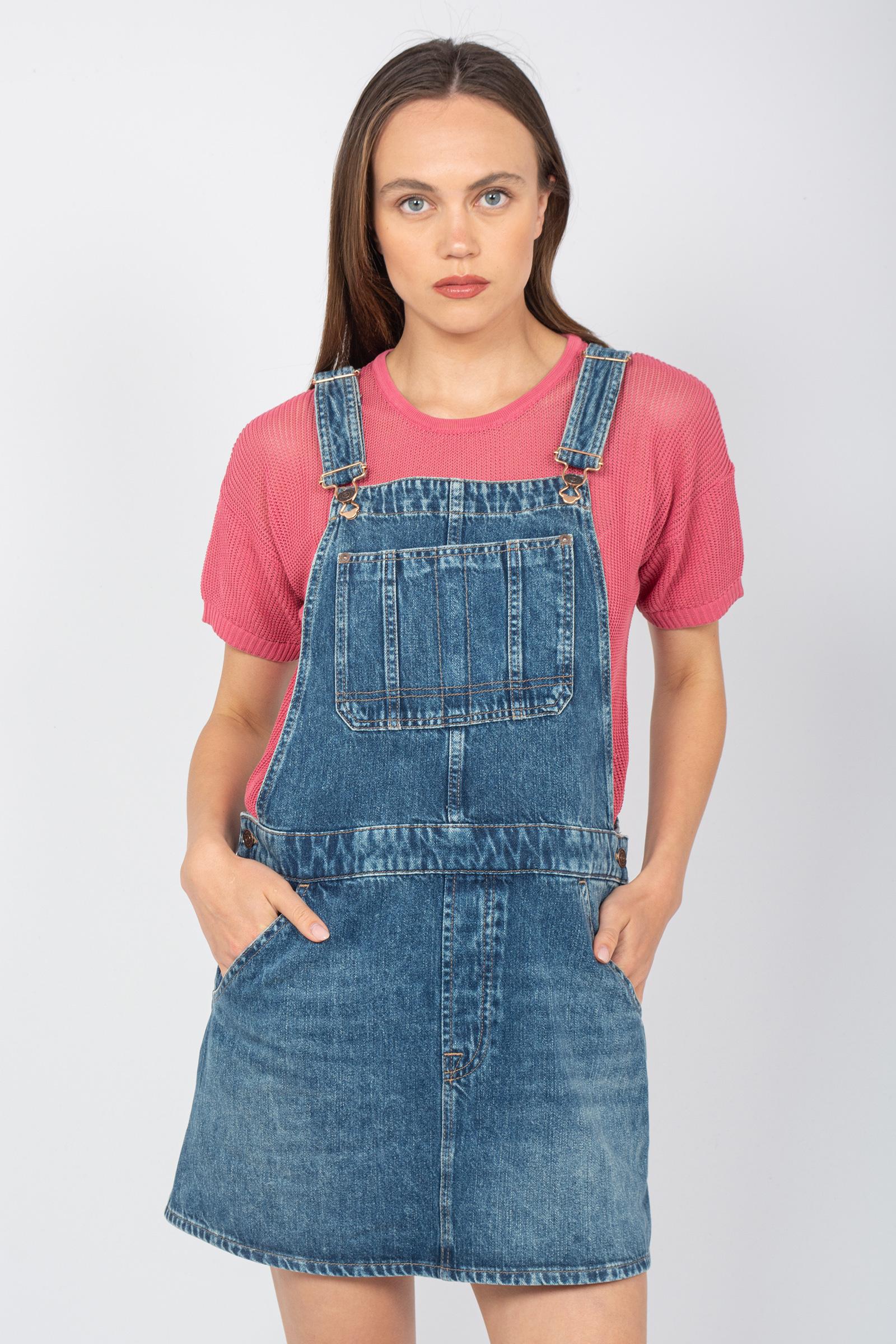 abito salopette in denim 7U024555 JASPER 7 FOR ALL MANKIND 