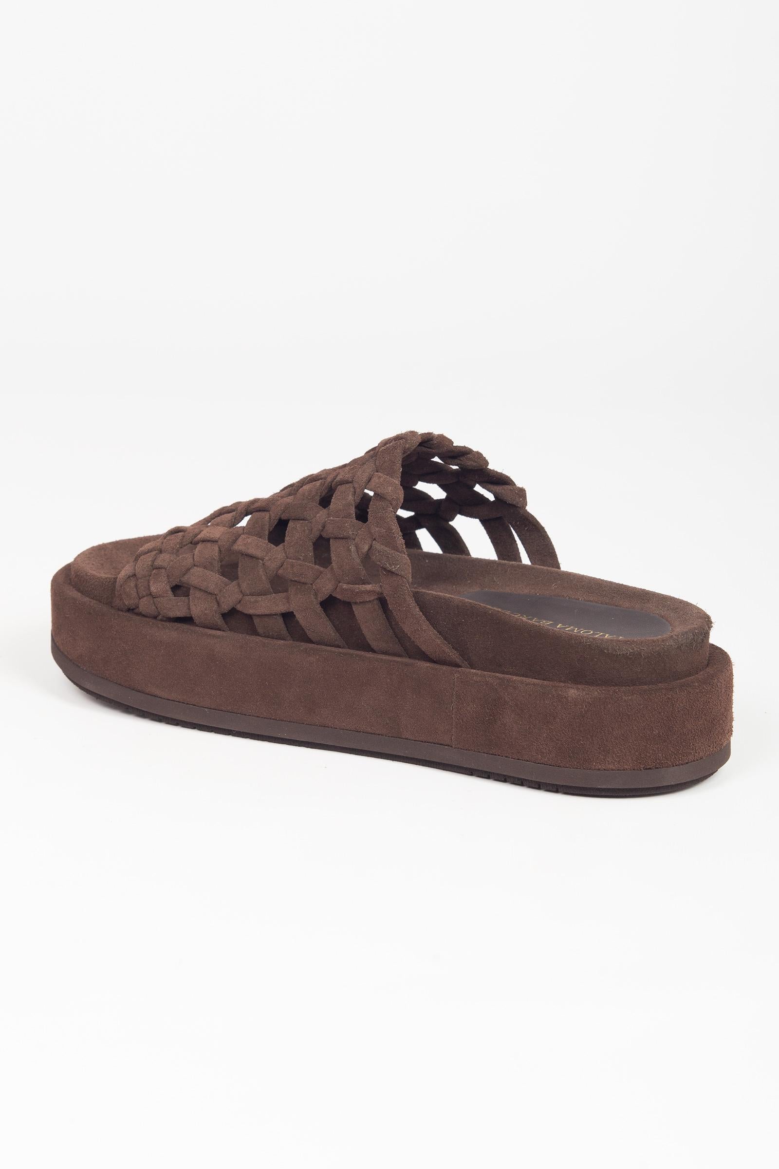 pantofola in suede 'nadira' 266401NADIRA SUEDEBROWN PALOMA BARCELO 