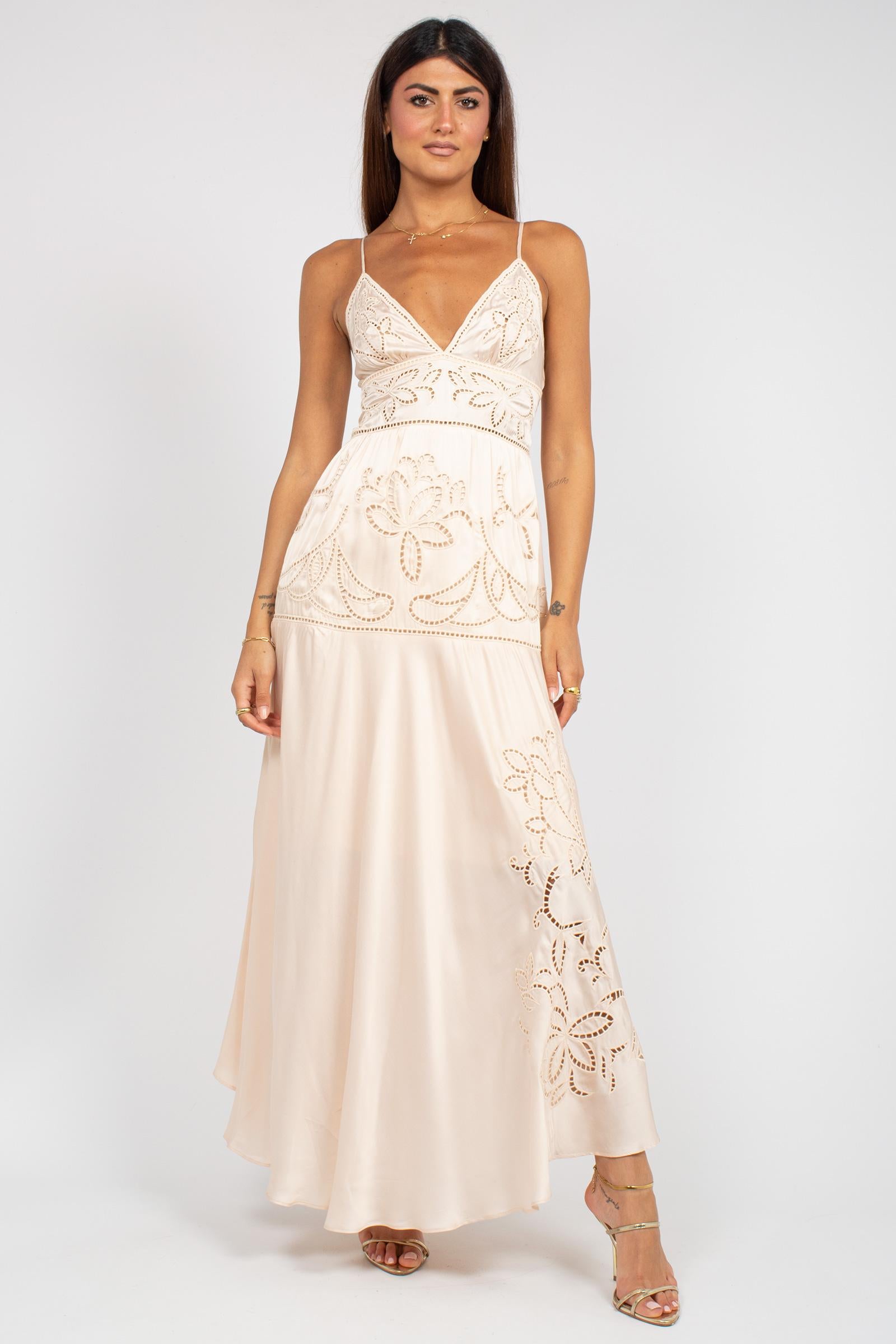 abito in viscosa e macrame D48EQ036EL1 00414 ERMANNO - ERMANNO SCERVINO 
