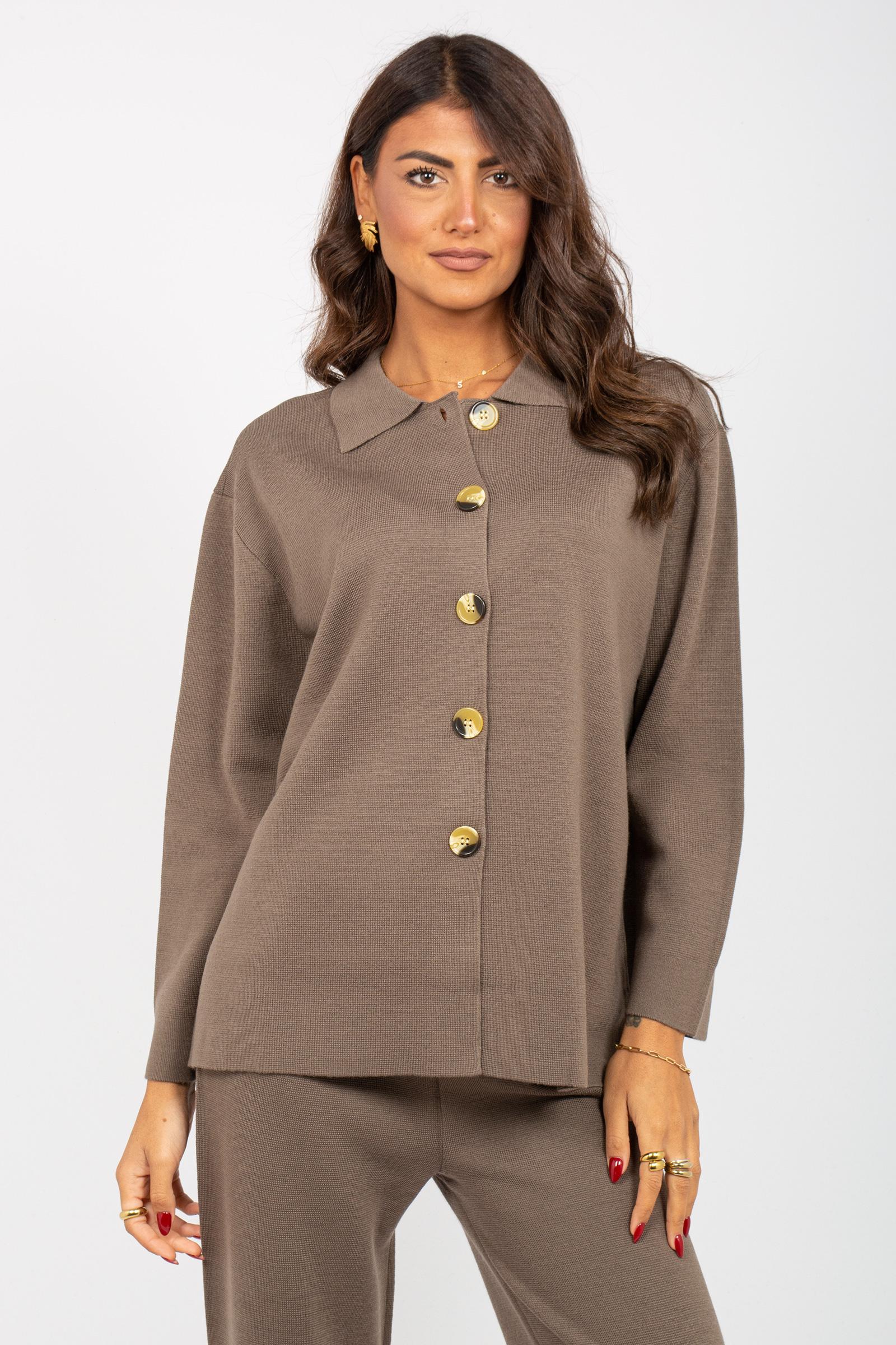cardigan modello koreano in misto lana 255M6003 067 MAIDA MILA 