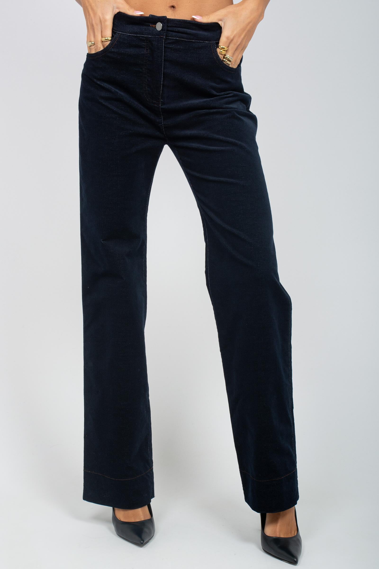 pantalone in denim di velluto 61773 22 D.EXTERIOR 