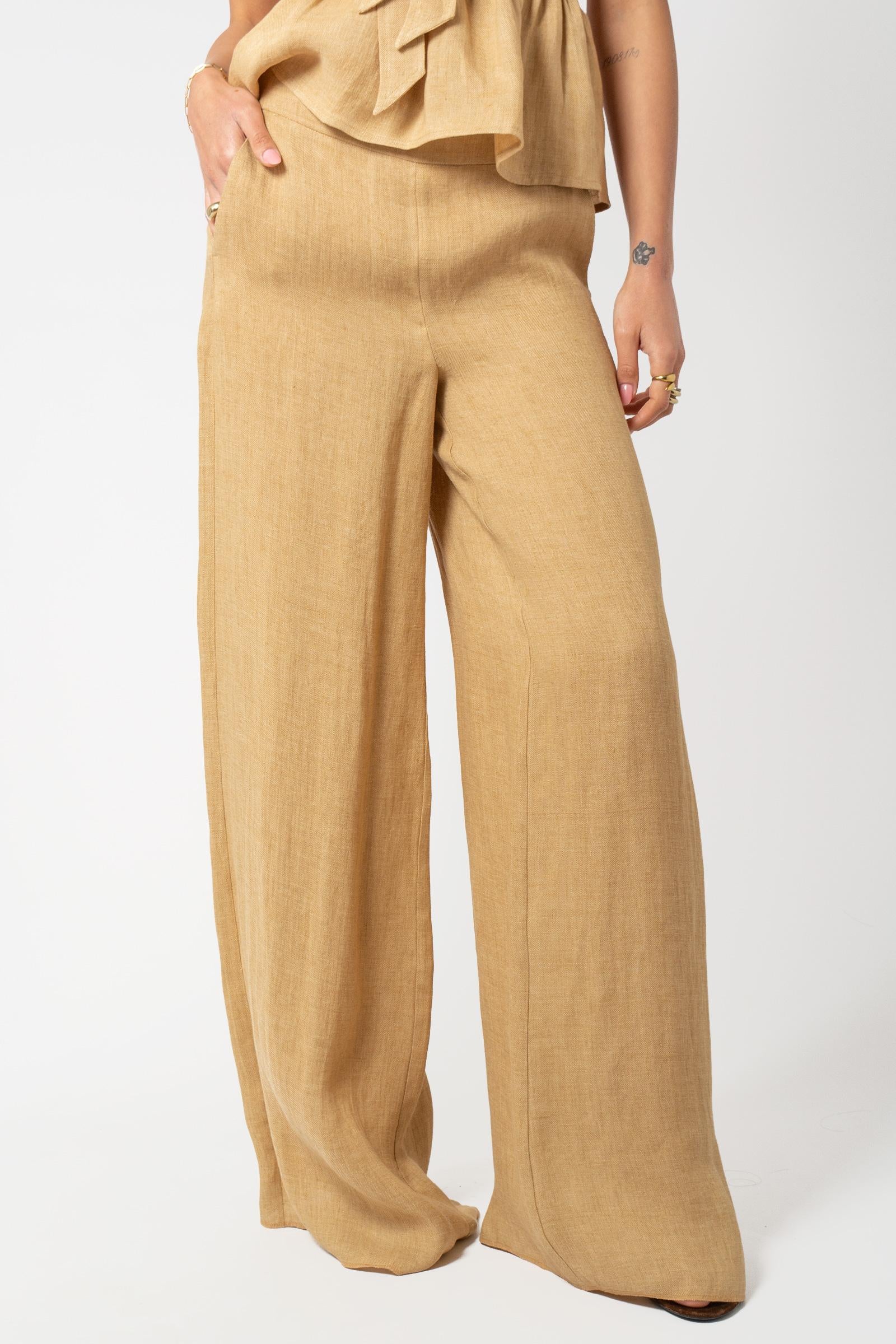 pantalone in lino 'ottelia' OTTELIA 002 MARELLA 