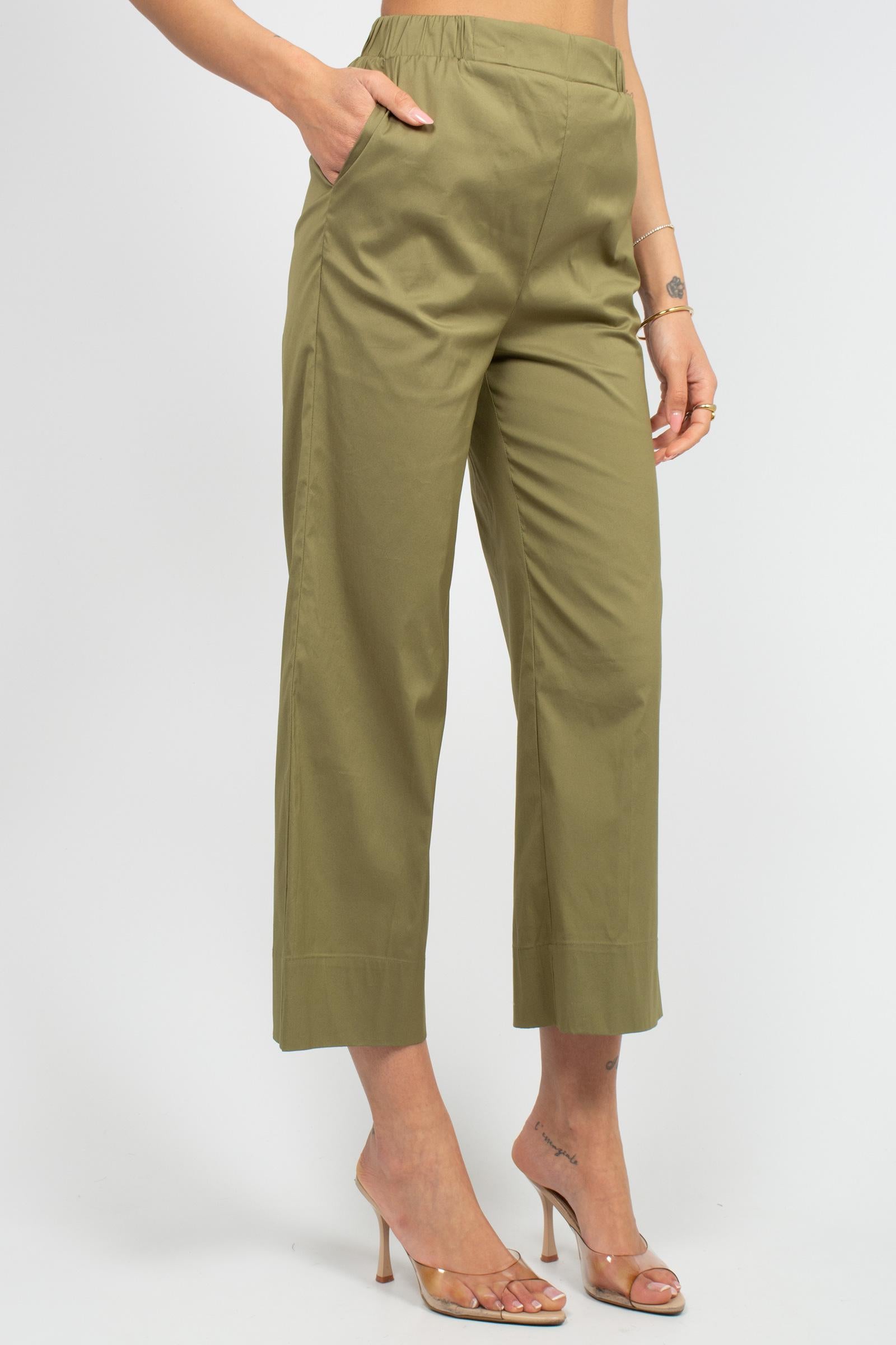 pantalone in popeline di cotone 261M1250 346 MAIDA MILA 