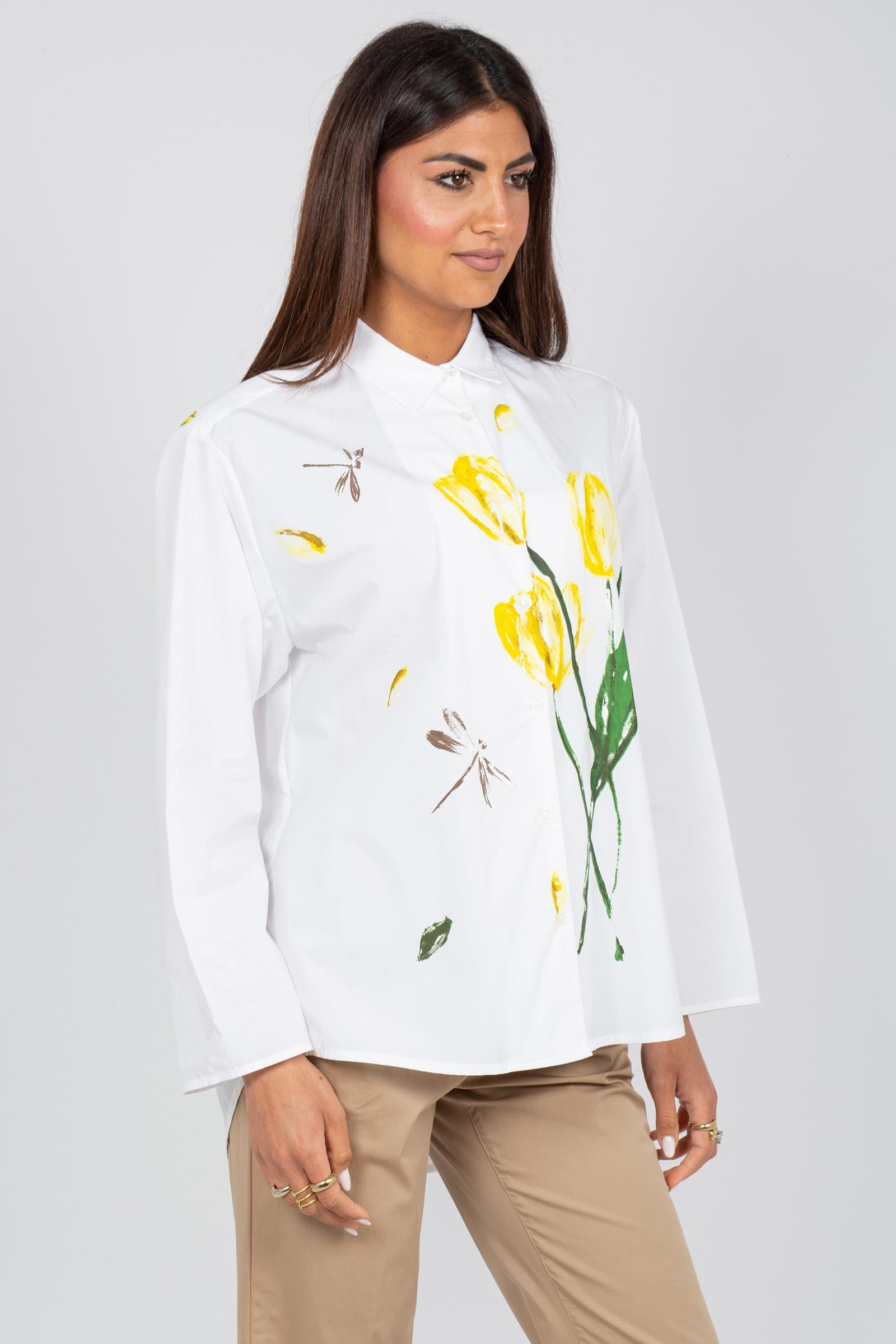 camicia in cotone dipinto WH2130 0043 YC MILANO 