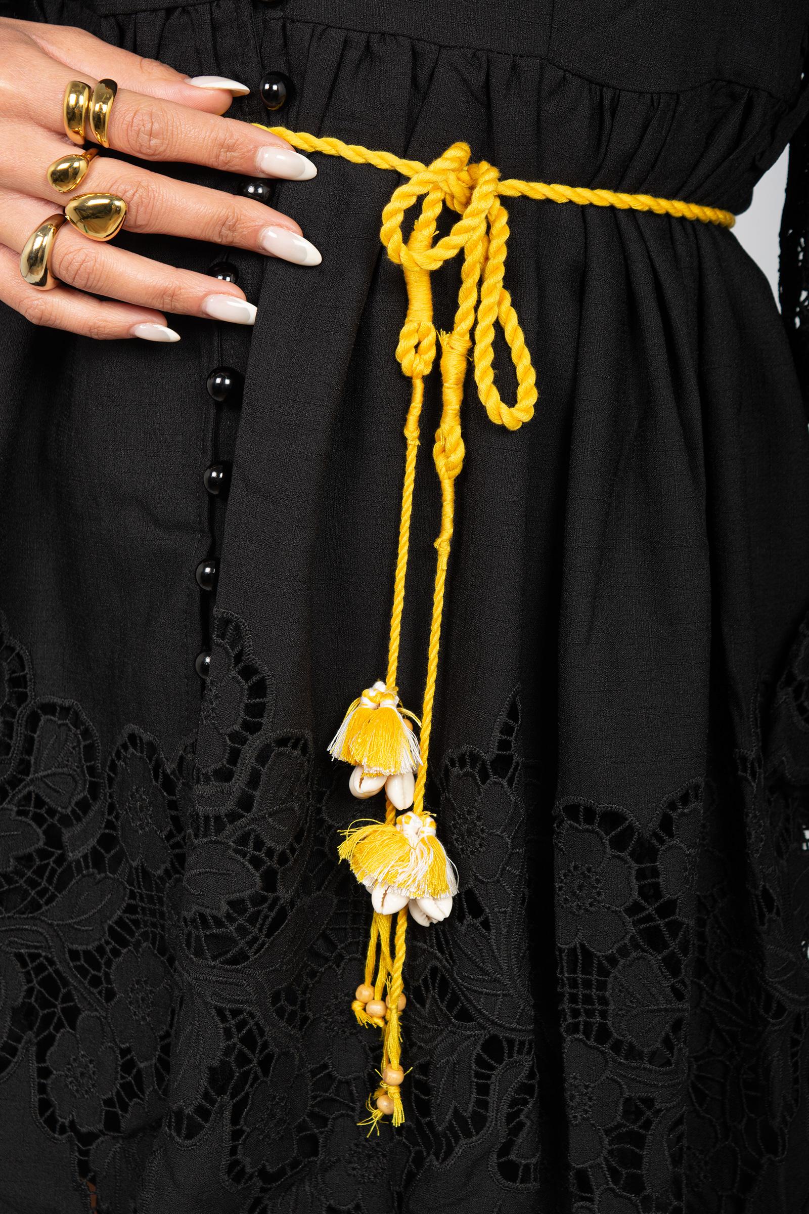 abito in cotone sangallo PATRIZIADRESS BLACK OUI ODILE! 
