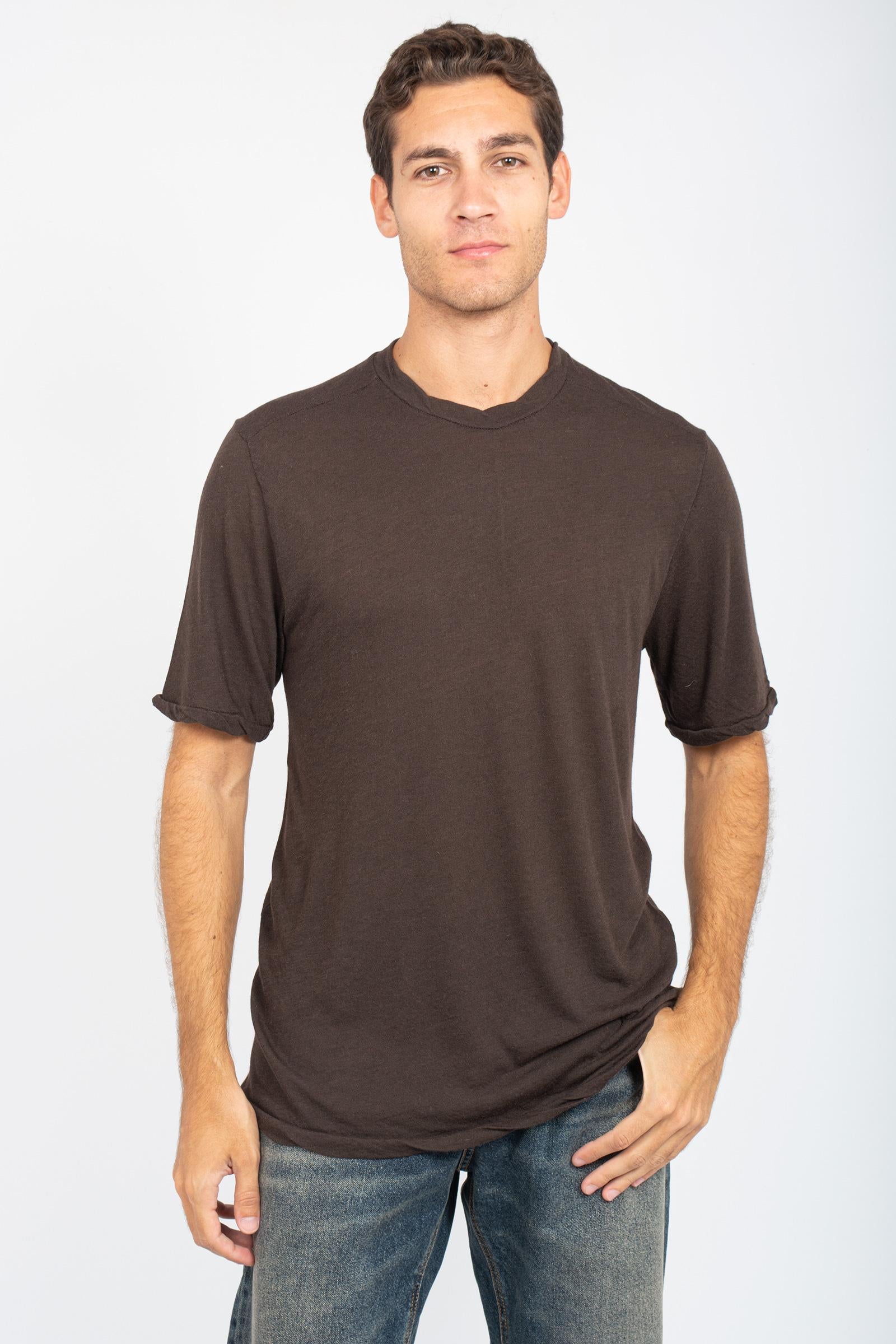 t-shirt mezza manica in misto lana AI25AFU71 24 ATOMO FACTORY 