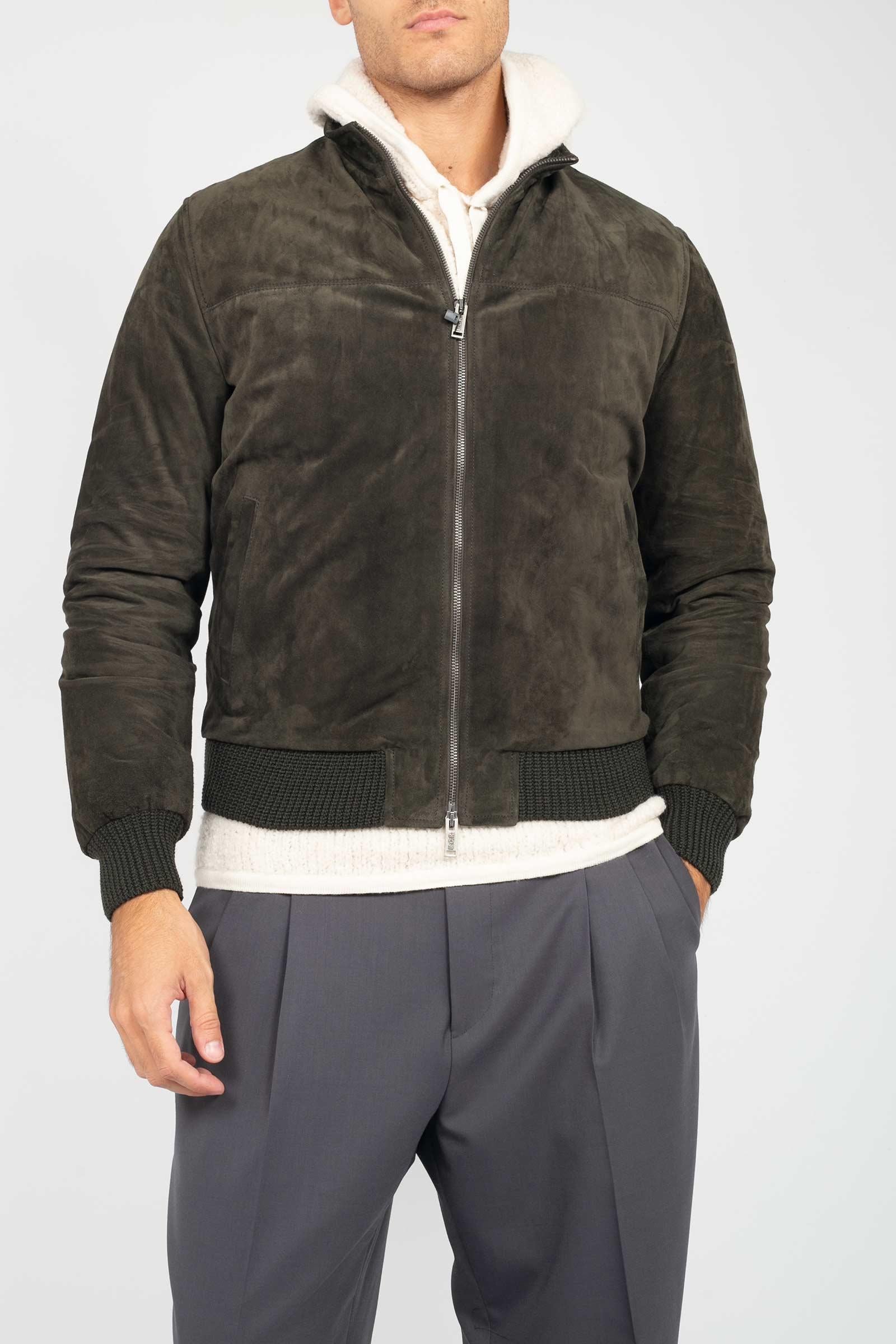 giacca in suede imbottita 3356P SAFARI HCR 
