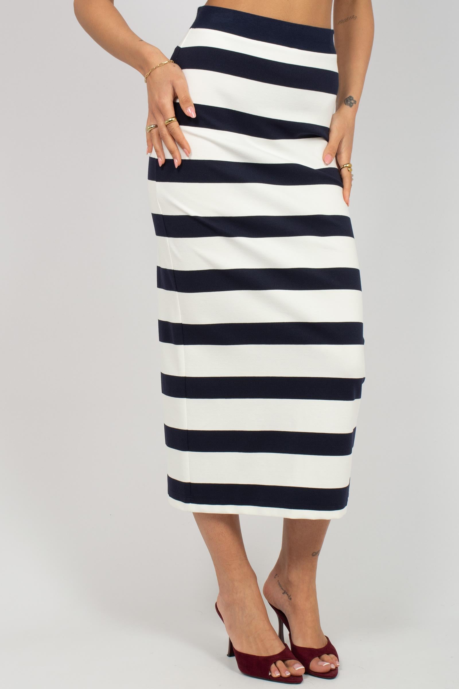 gonna a righe in viscosa 'riviera' 2616771017600 004 MM - MAX MARA 